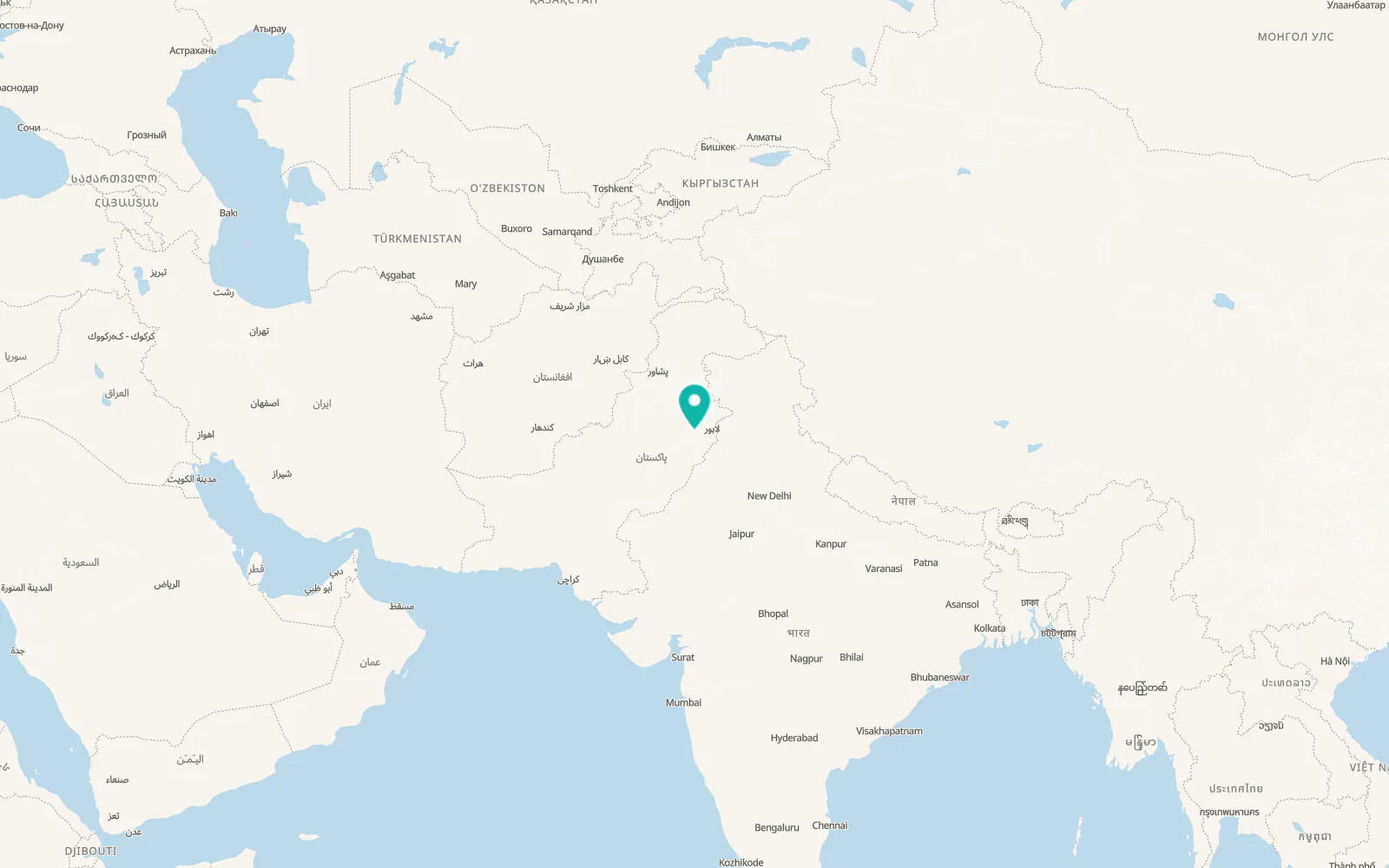 Map of Jaranwala
