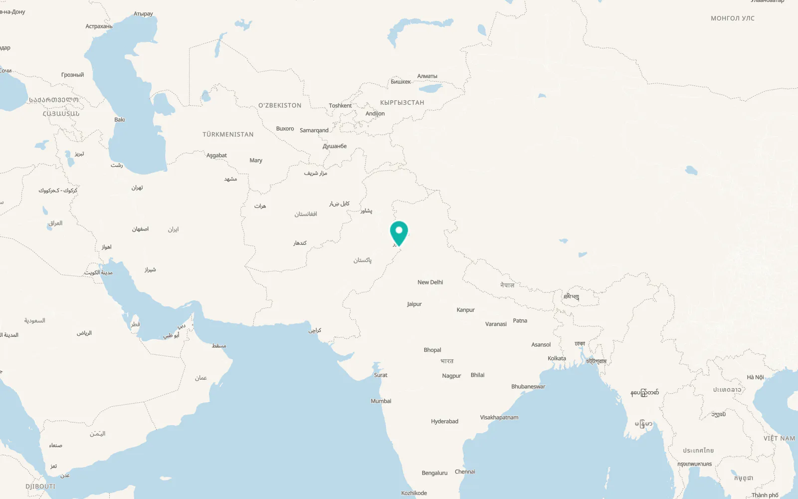 Map of Kasur