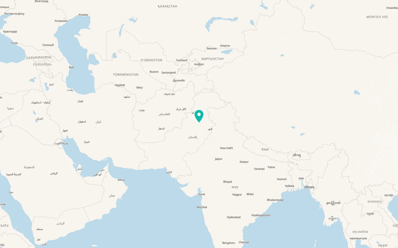 Map of Khushāb