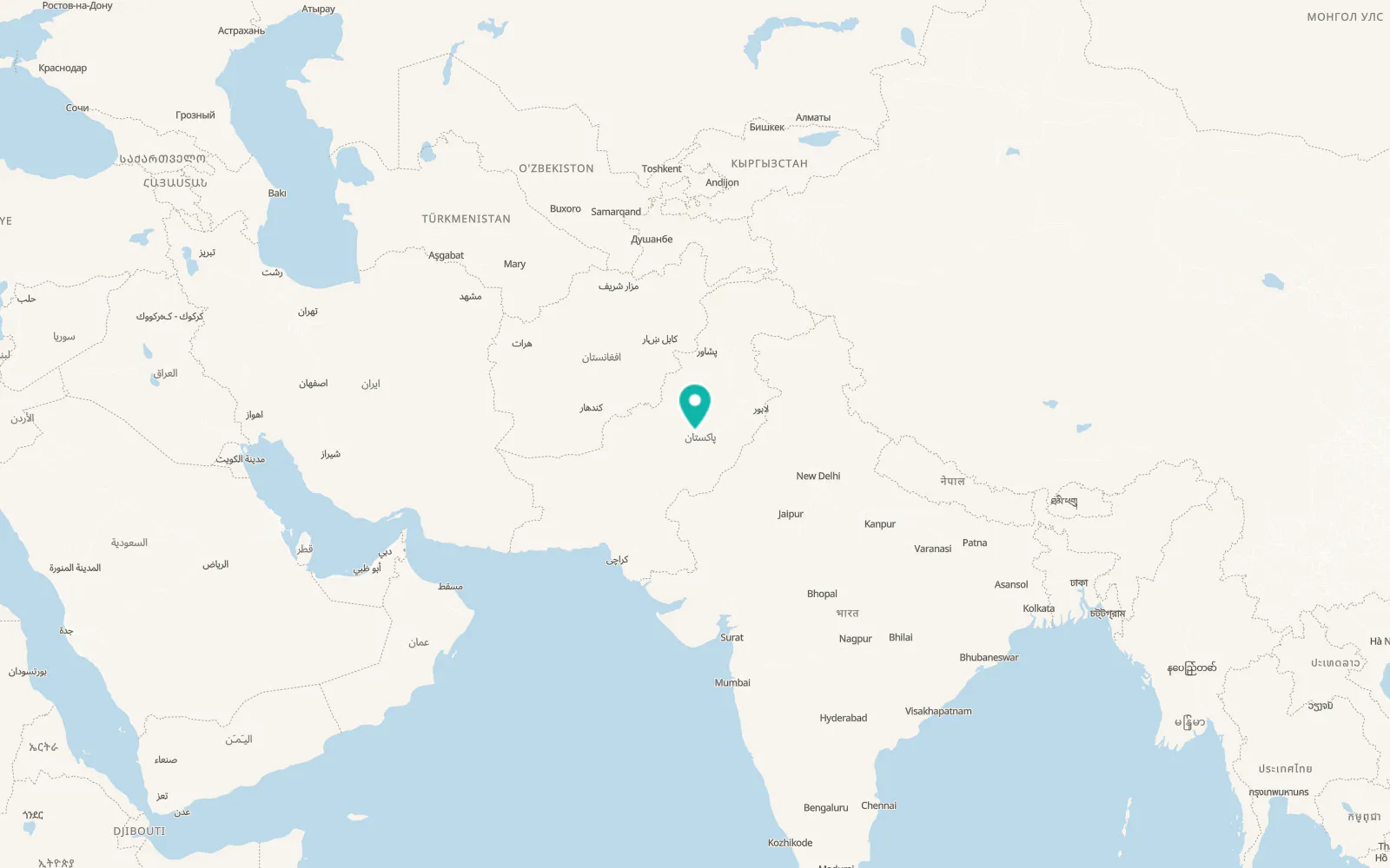 Map of Kot Addu