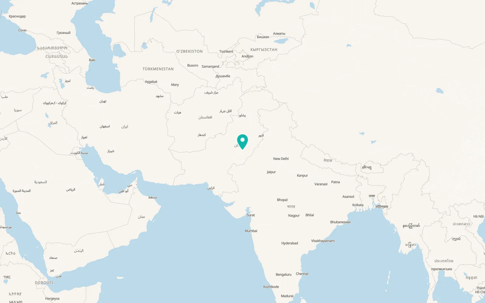 Map of Lodhran