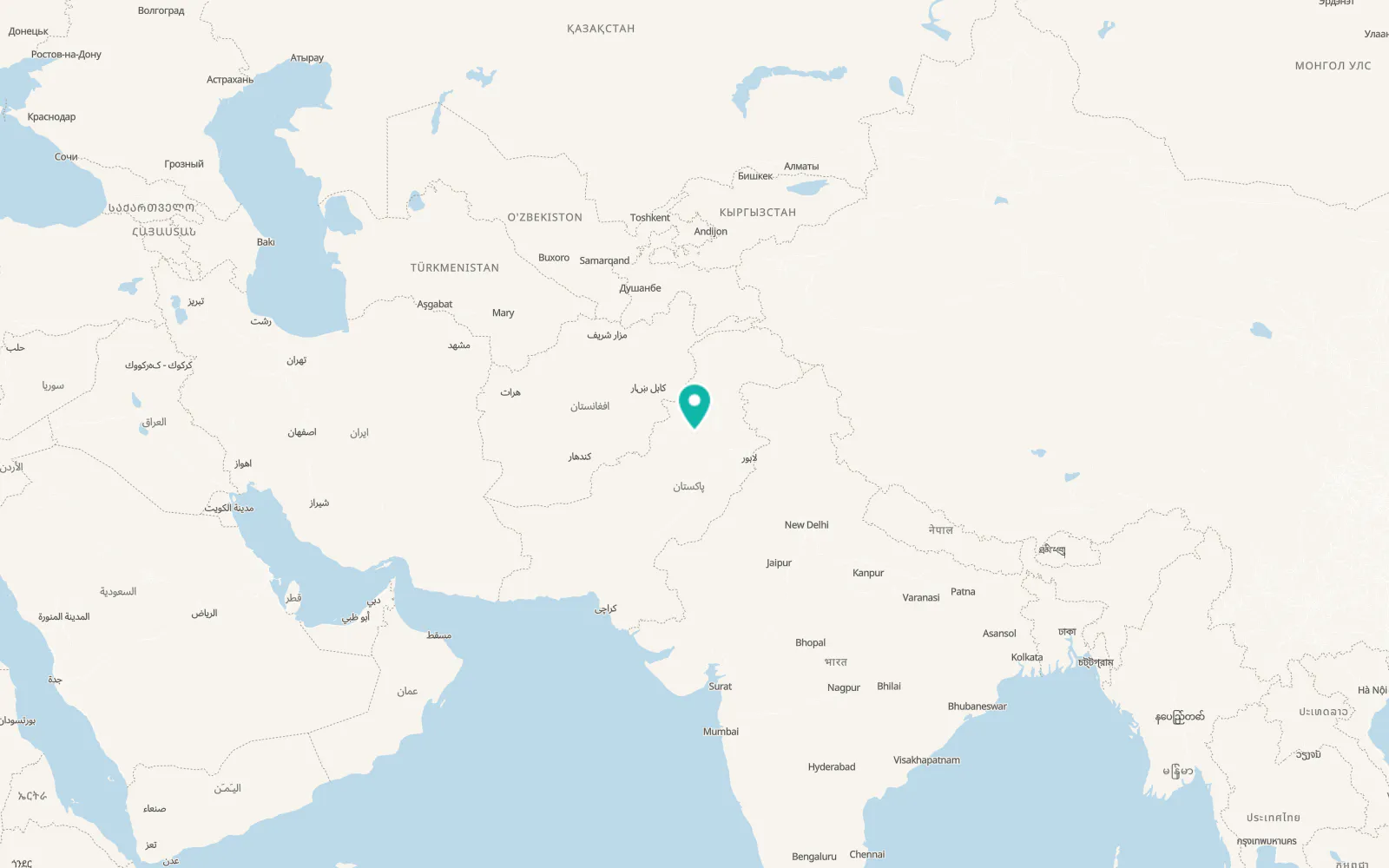 Map of Mianwali