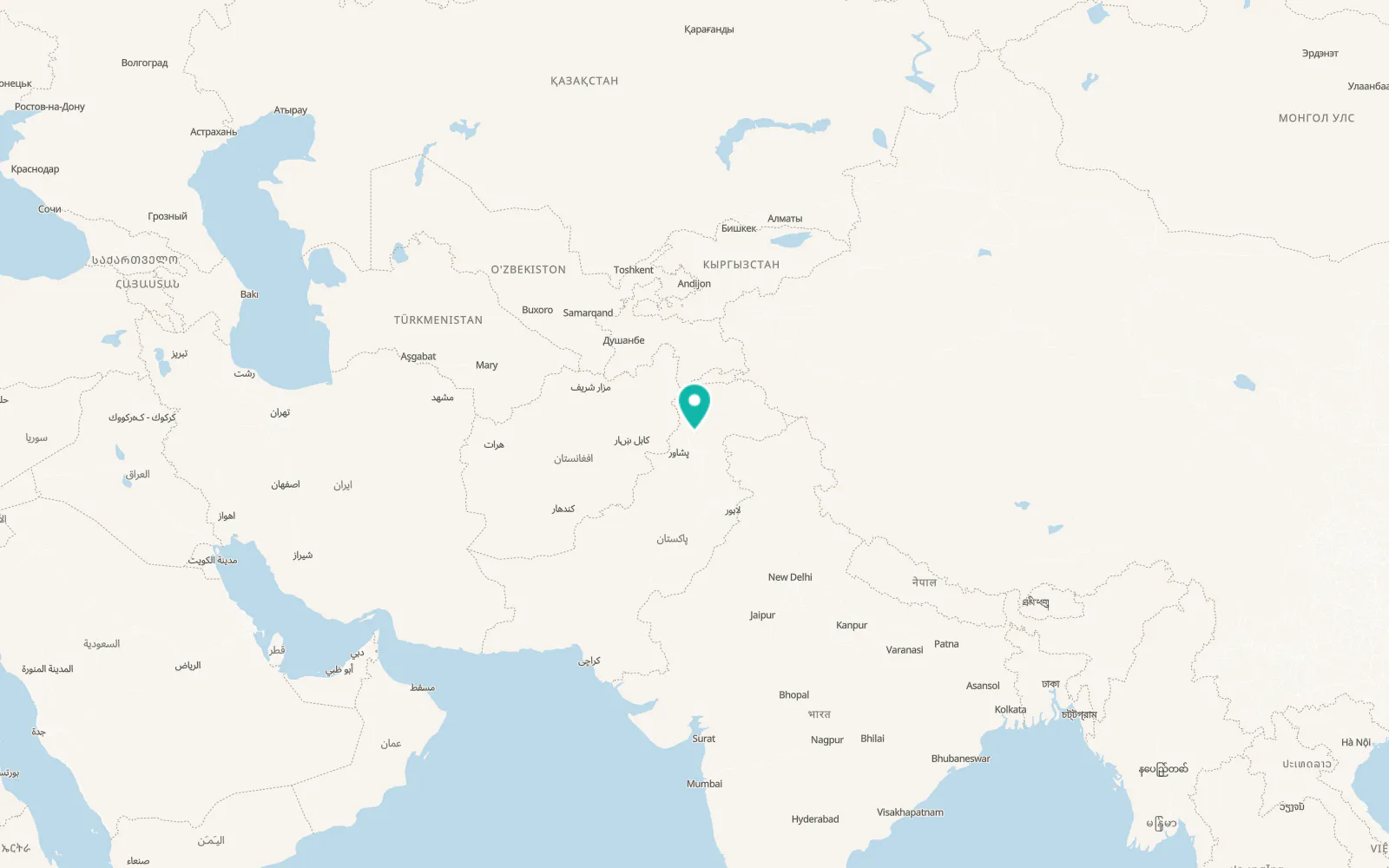 Map of Mingora