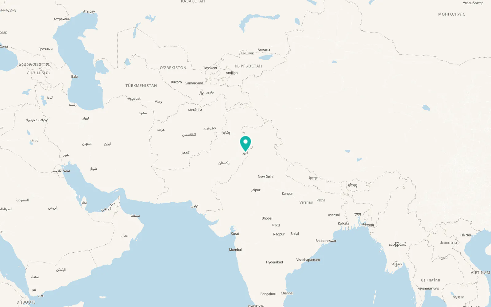 Map of Model Town