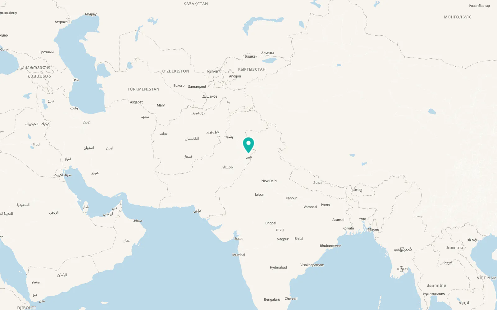Map of Muridke