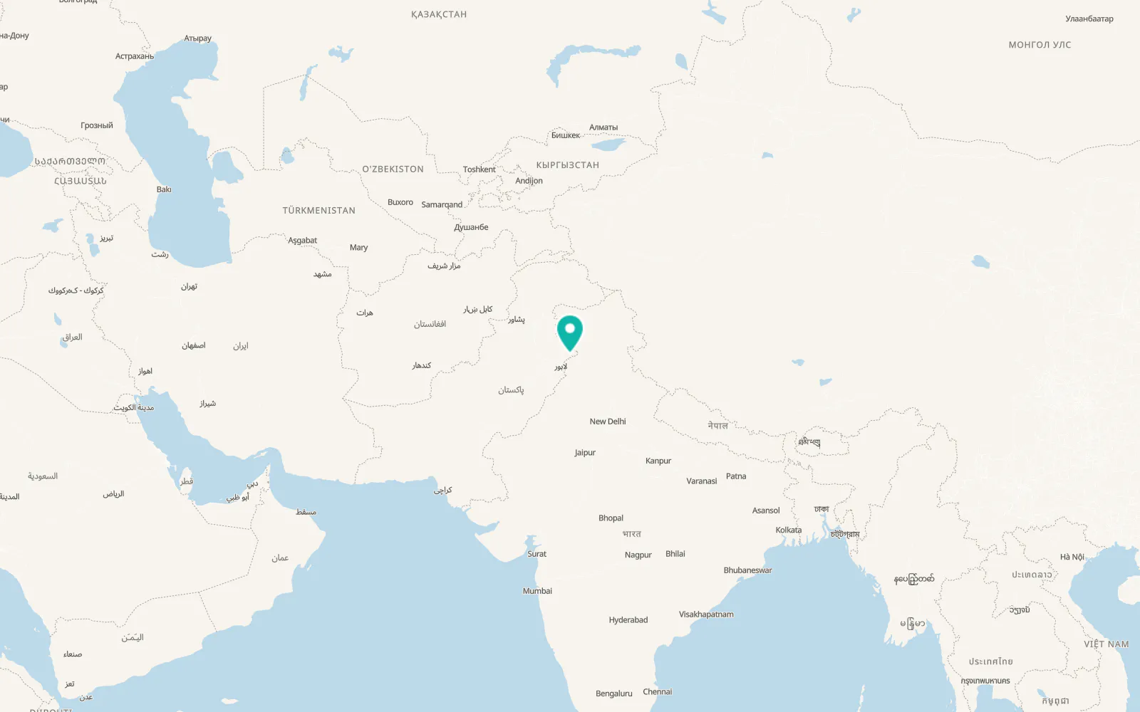 Map of Narowal