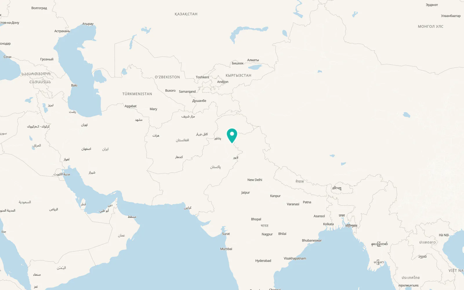 Map of New Mirpur City