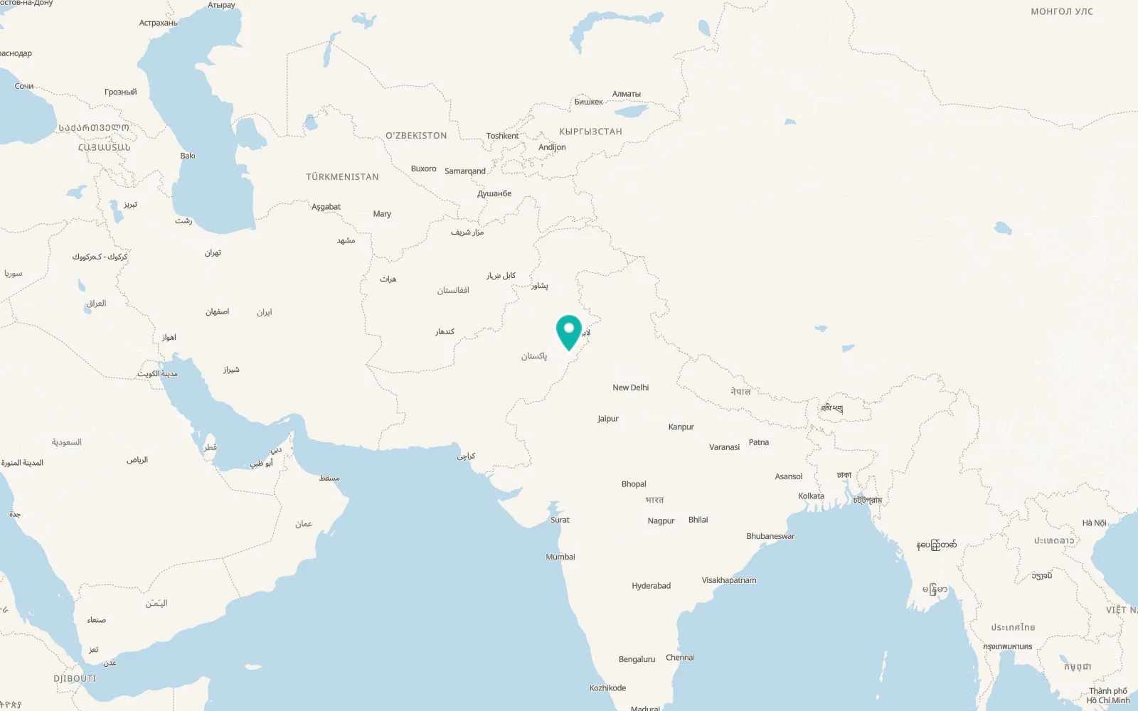 Map of Pakpattan