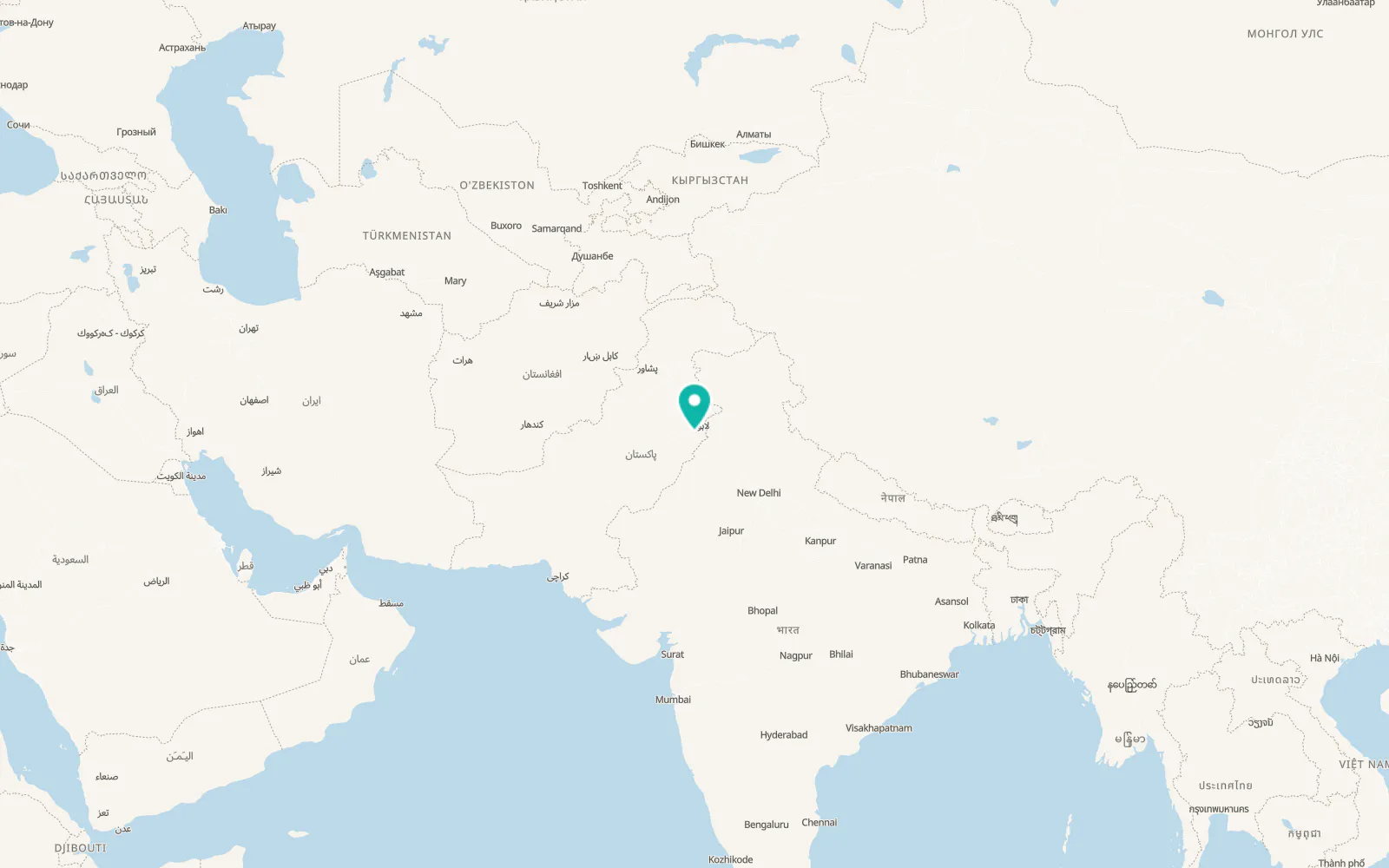Map of Phool Nagar