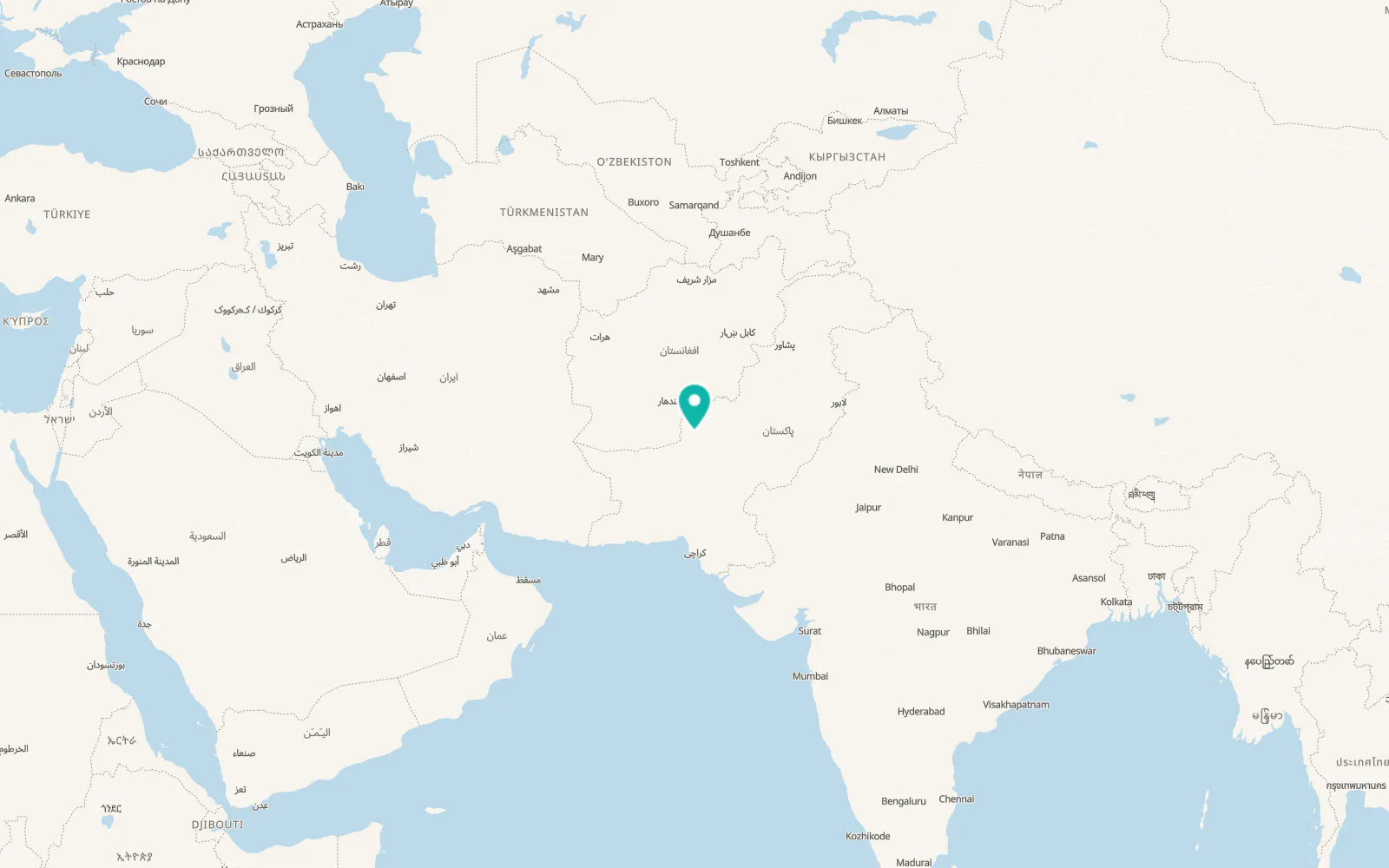 Map of Quetta