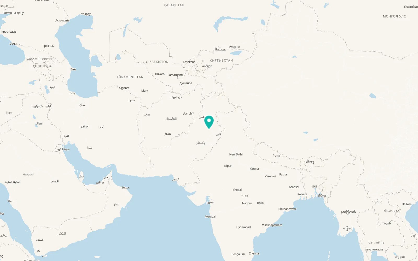 Map of Sargodha