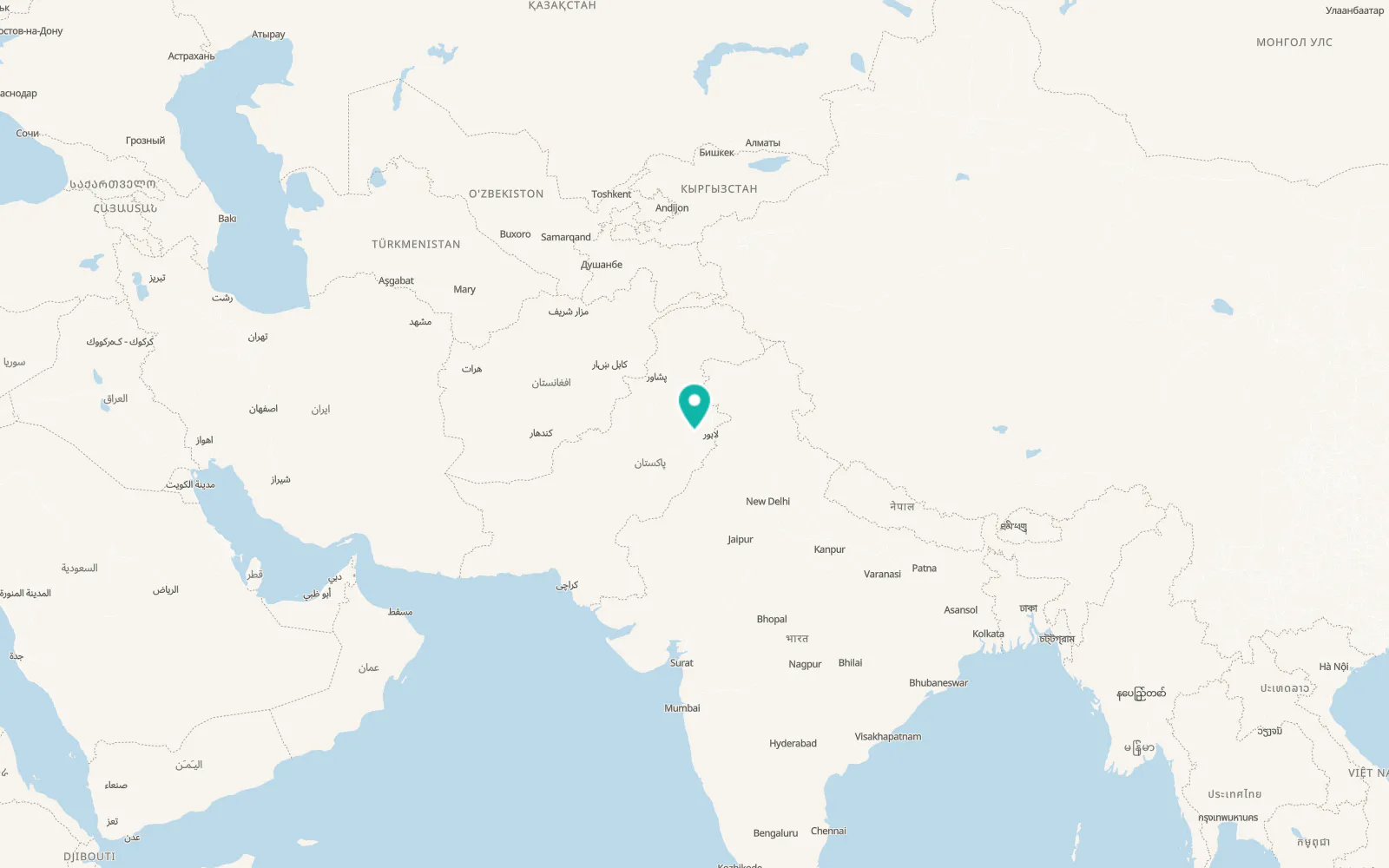 Map of Shahkot