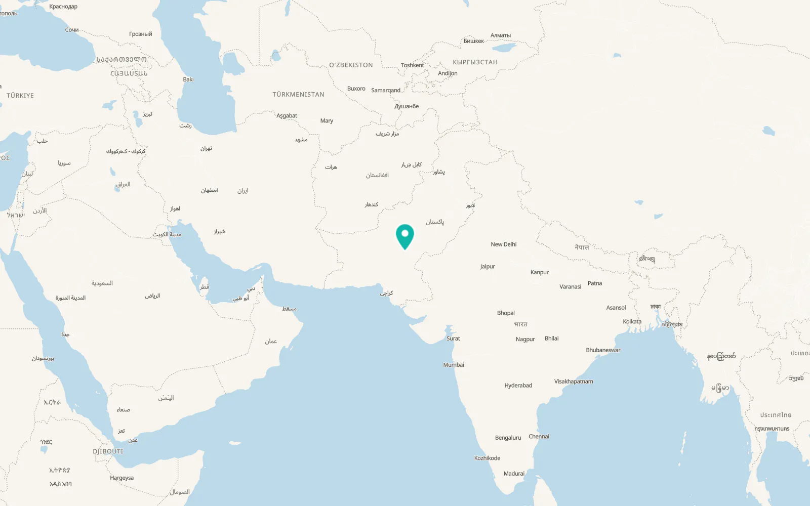 Map of Shikarpur