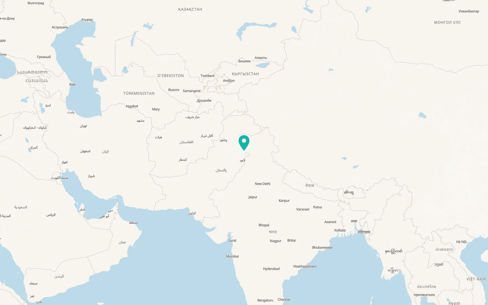 Map of Sialkot