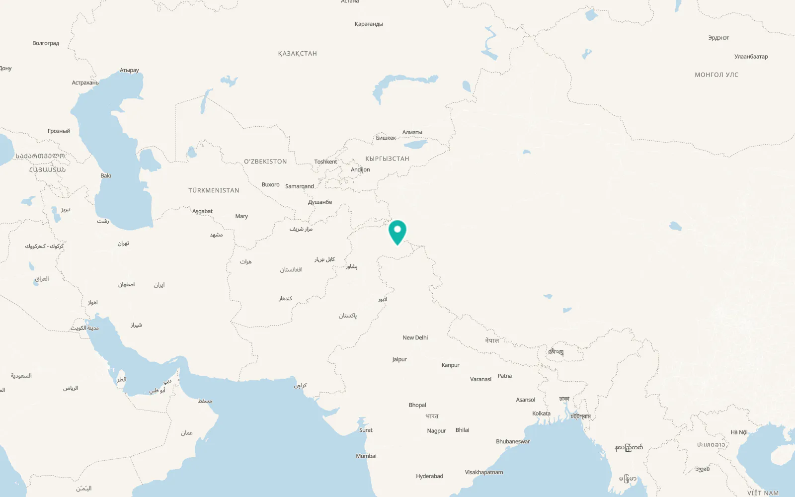 Map of Skardu