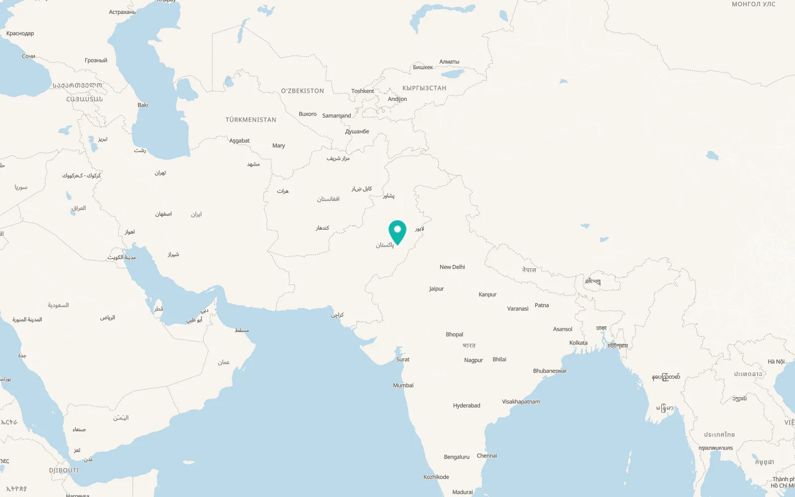Map of Vihari