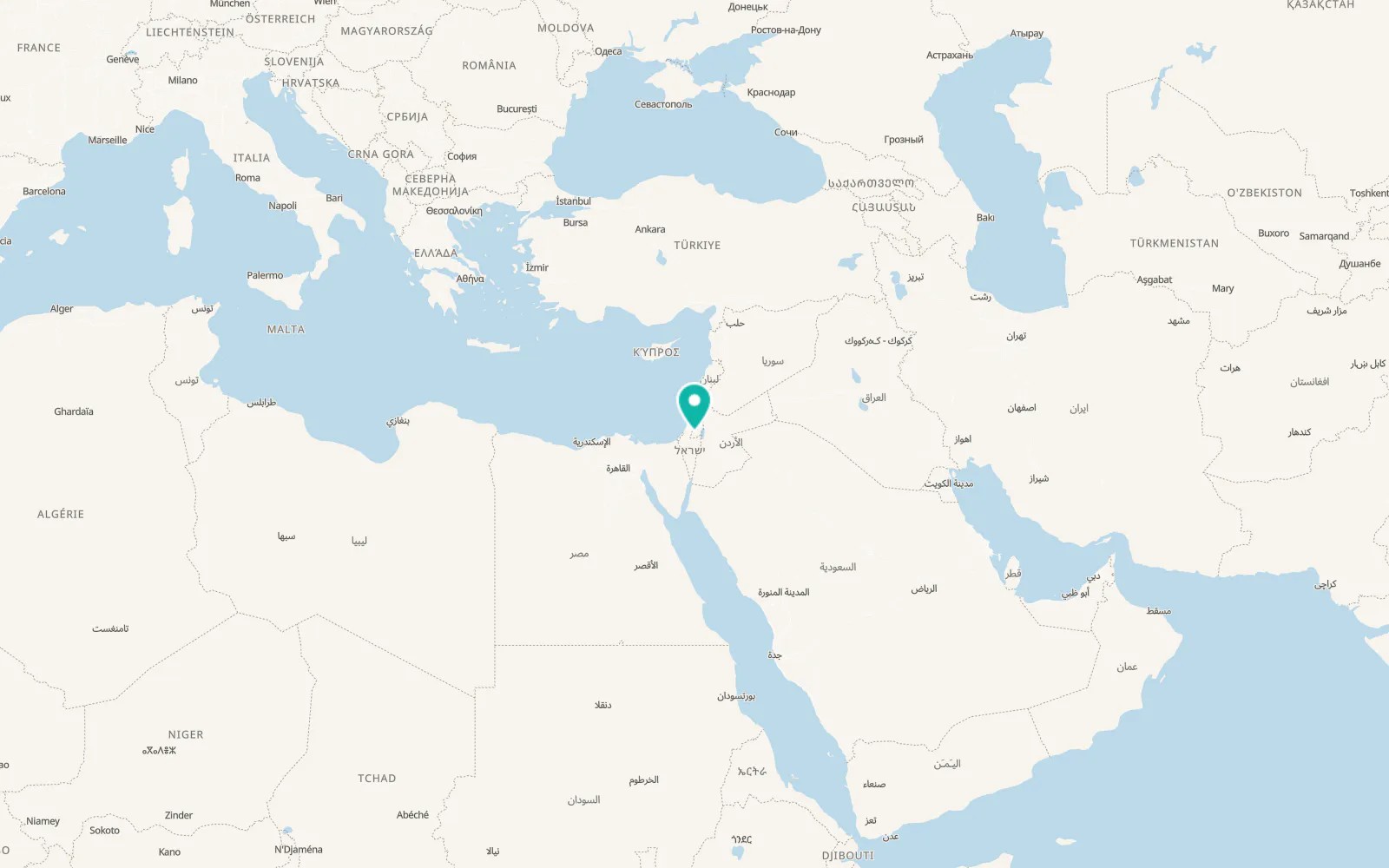 Map of Hebron
