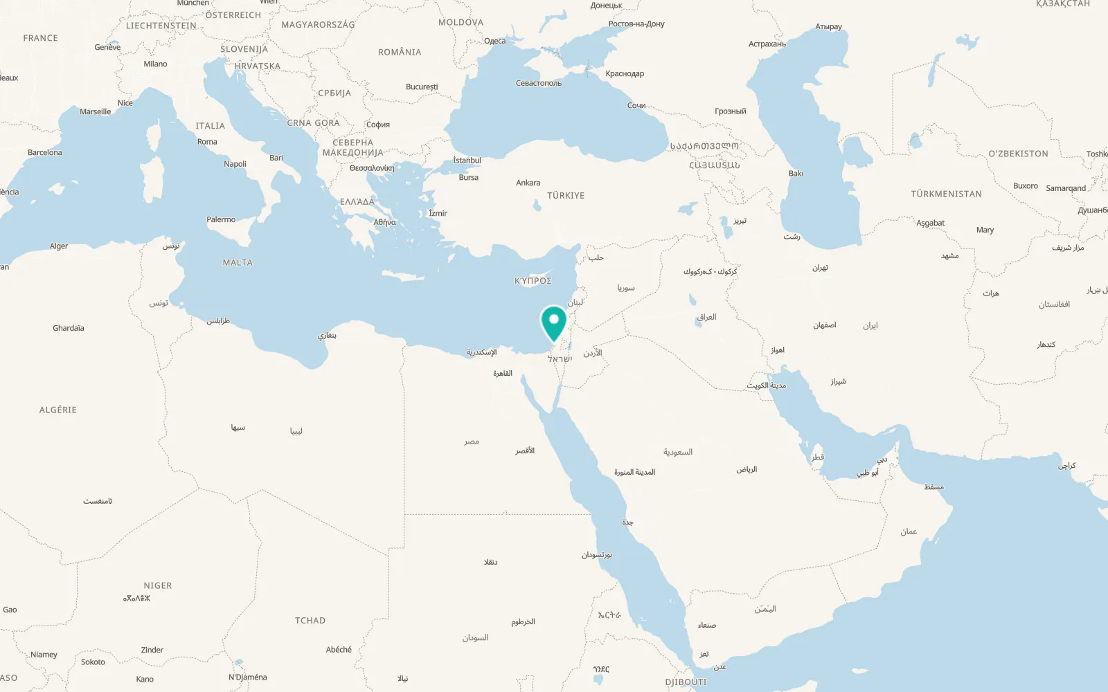 Map of Jabālyā