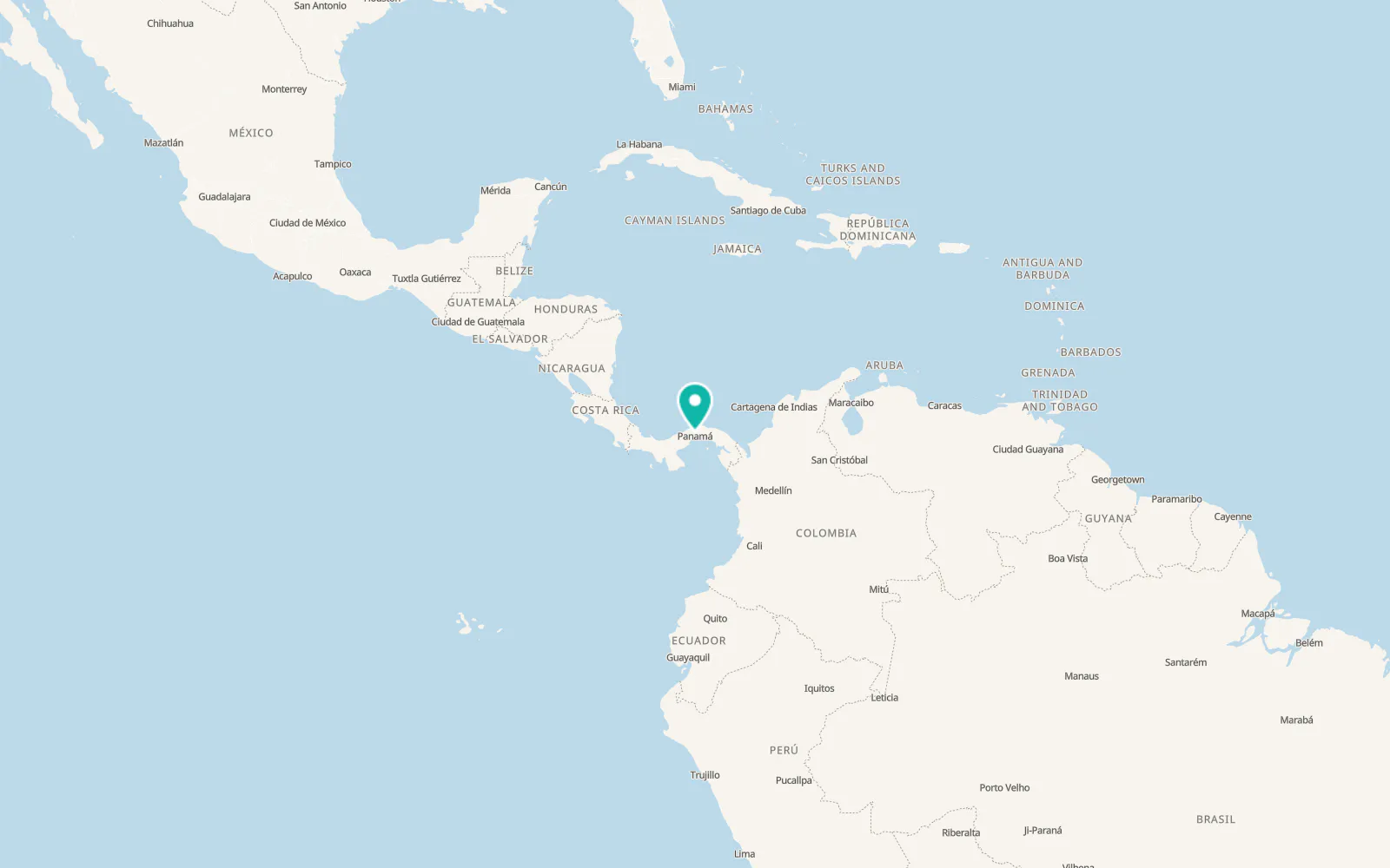 Map of Las Cumbres