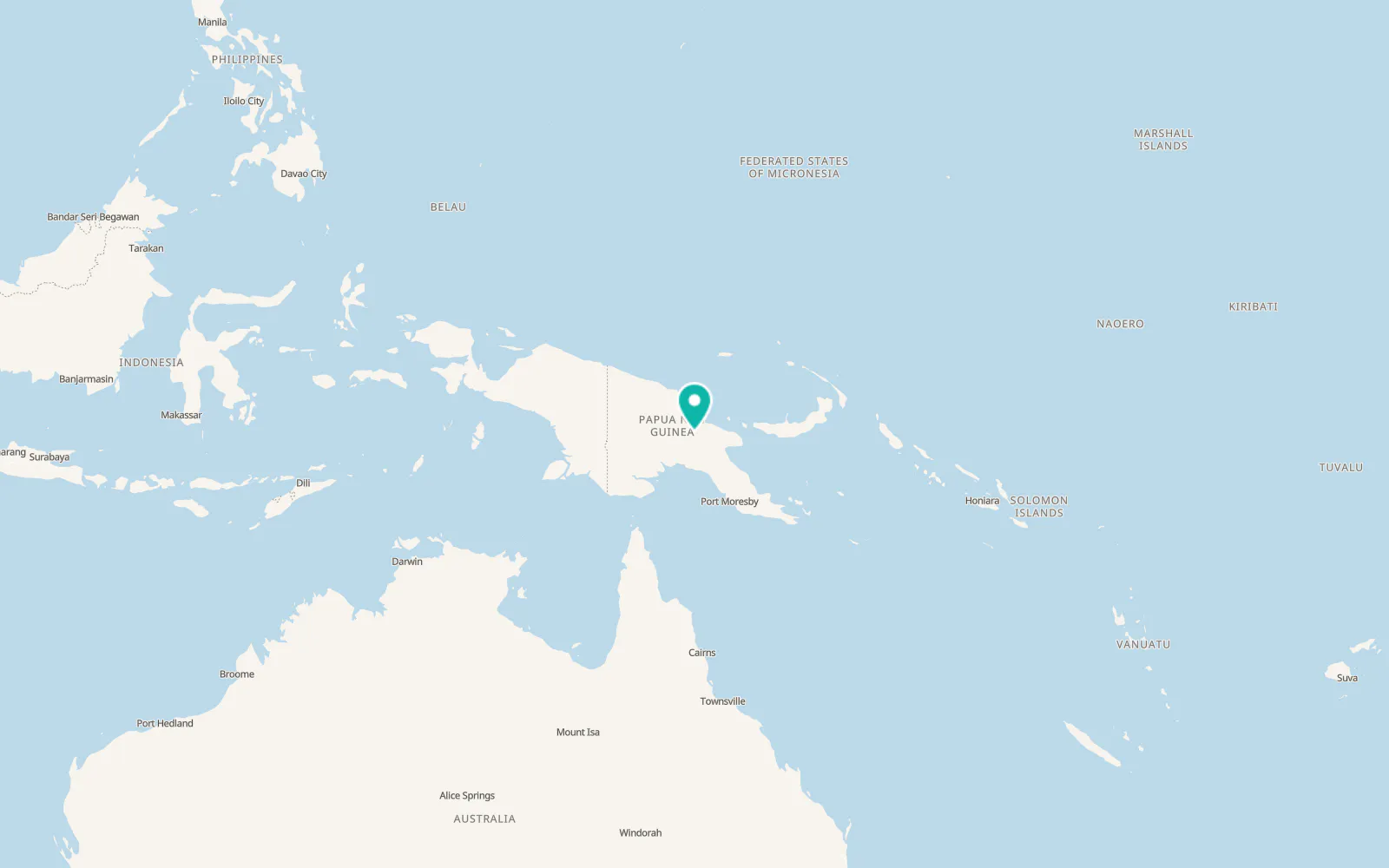 Map of Goroka