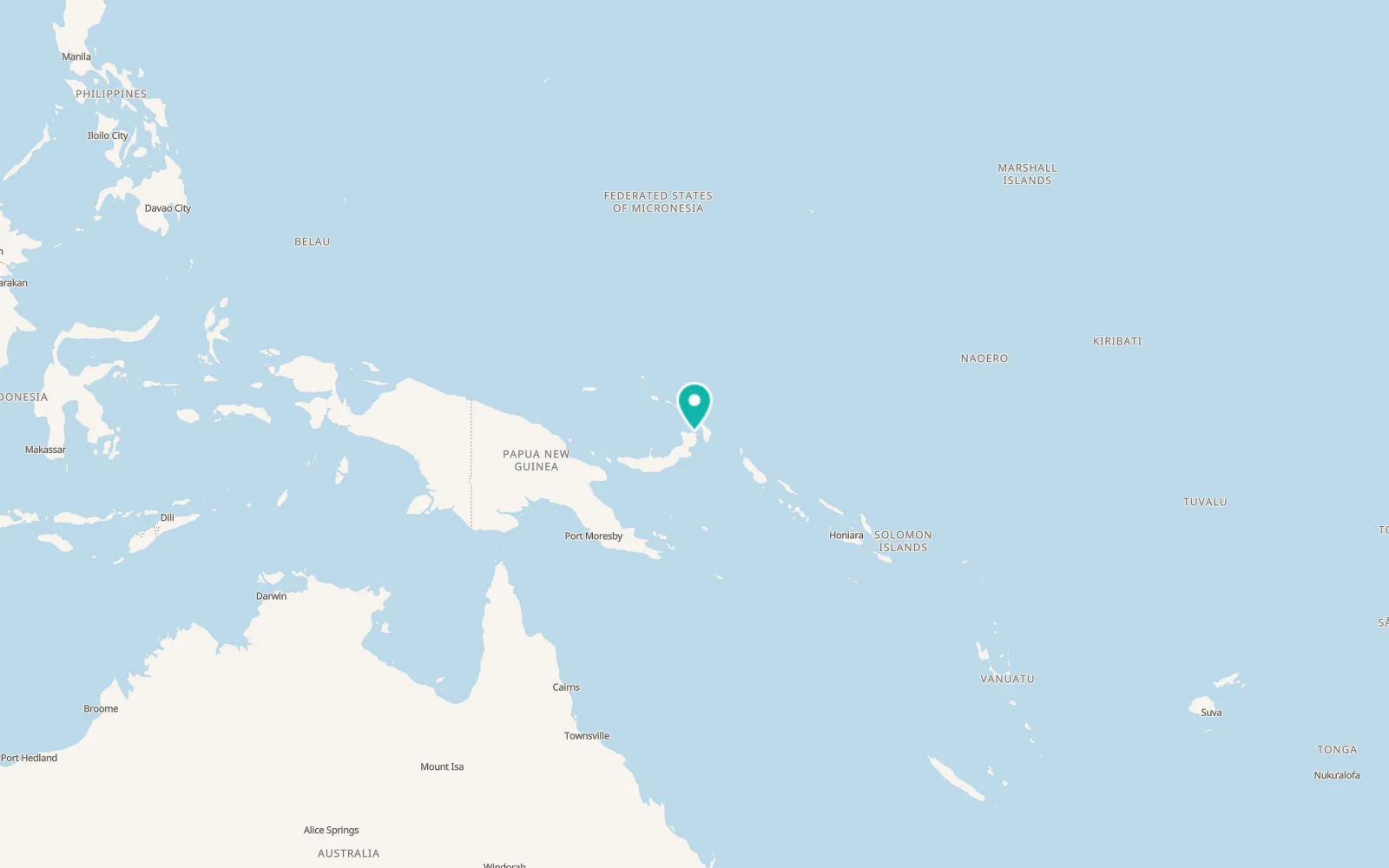 Map of Kokopo