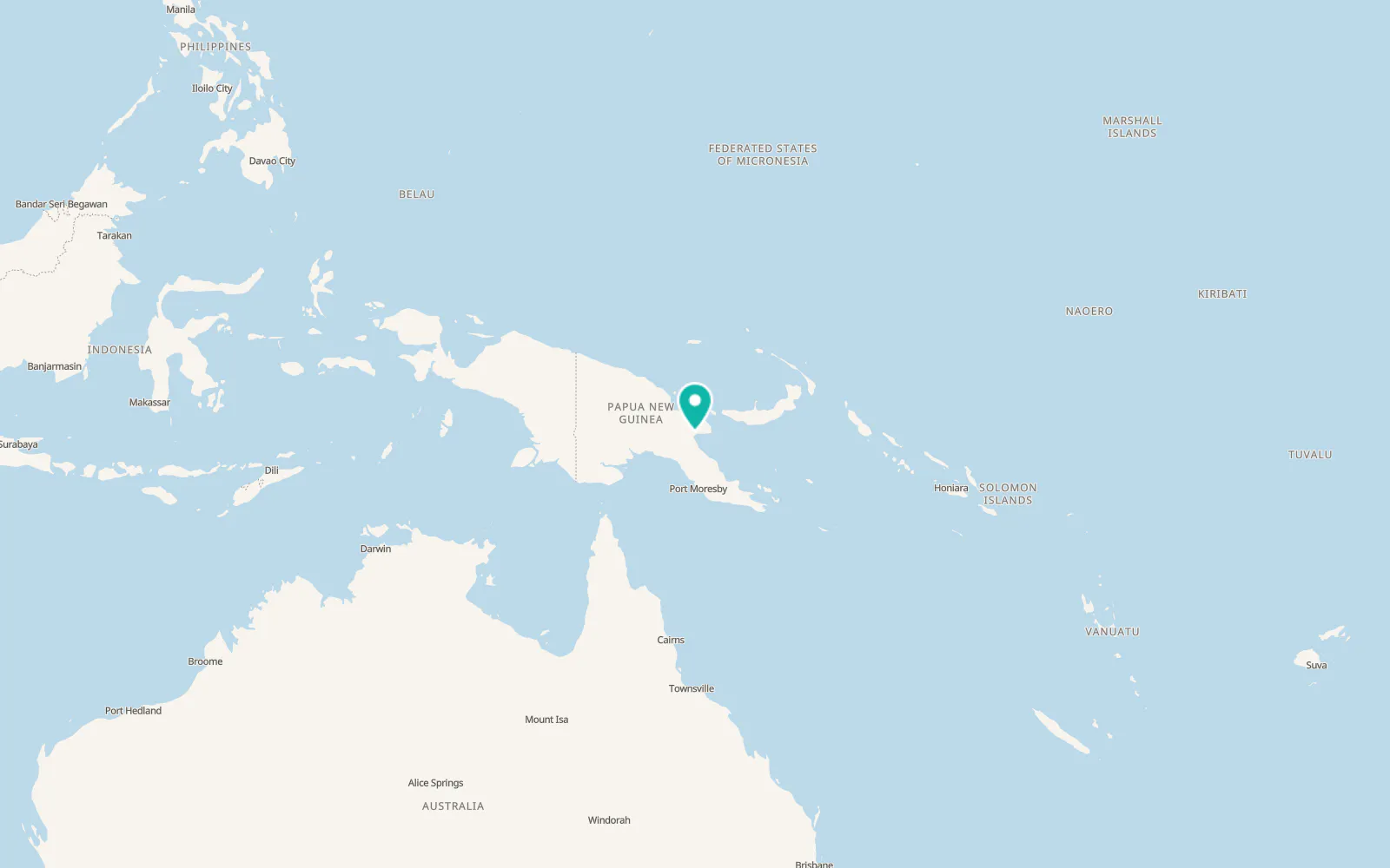 Map of Lae