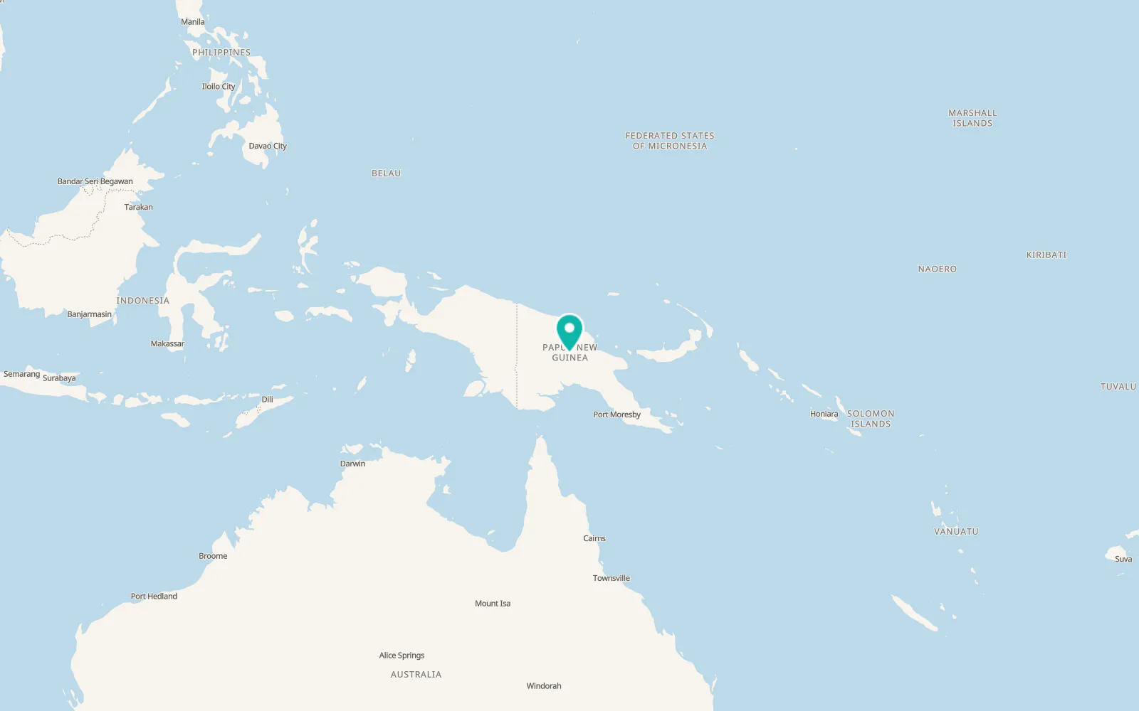Map of Mount Hagen