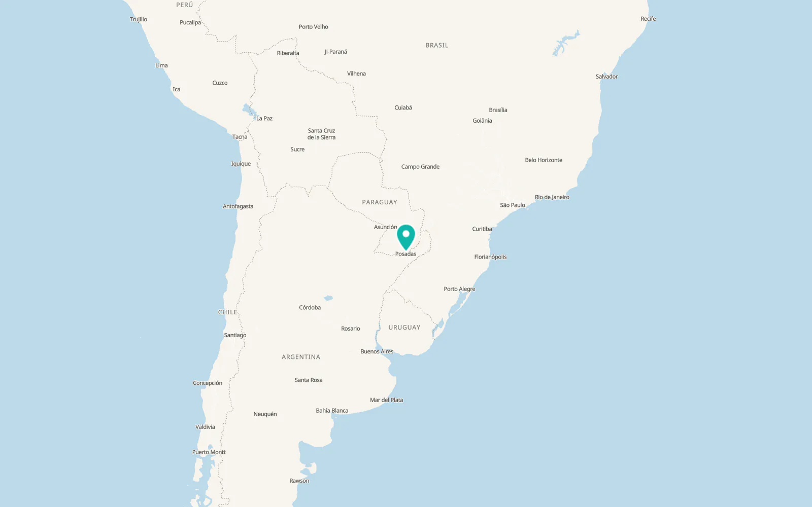 Map of Encarnación