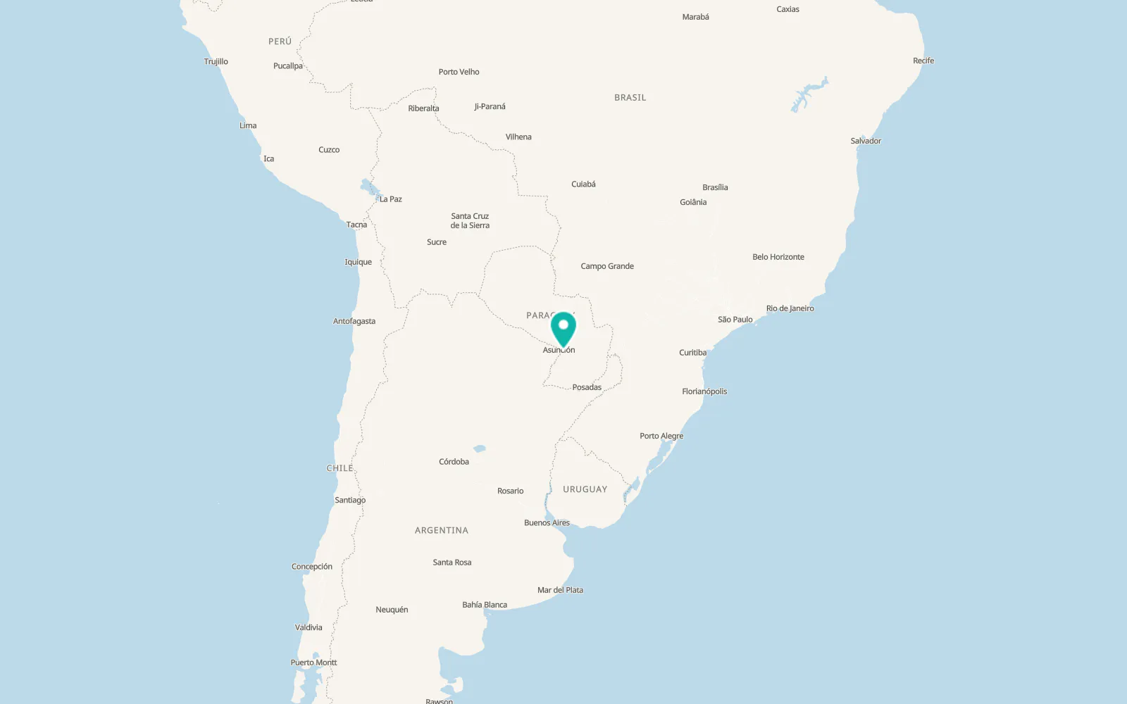 Map of Itauguá