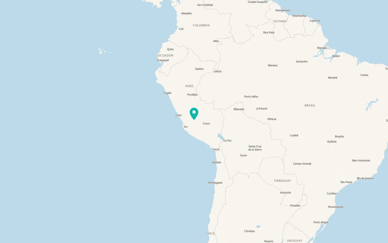 Map of Ayacucho