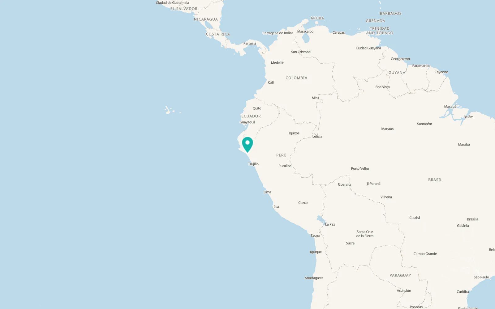 Map of Chiclayo