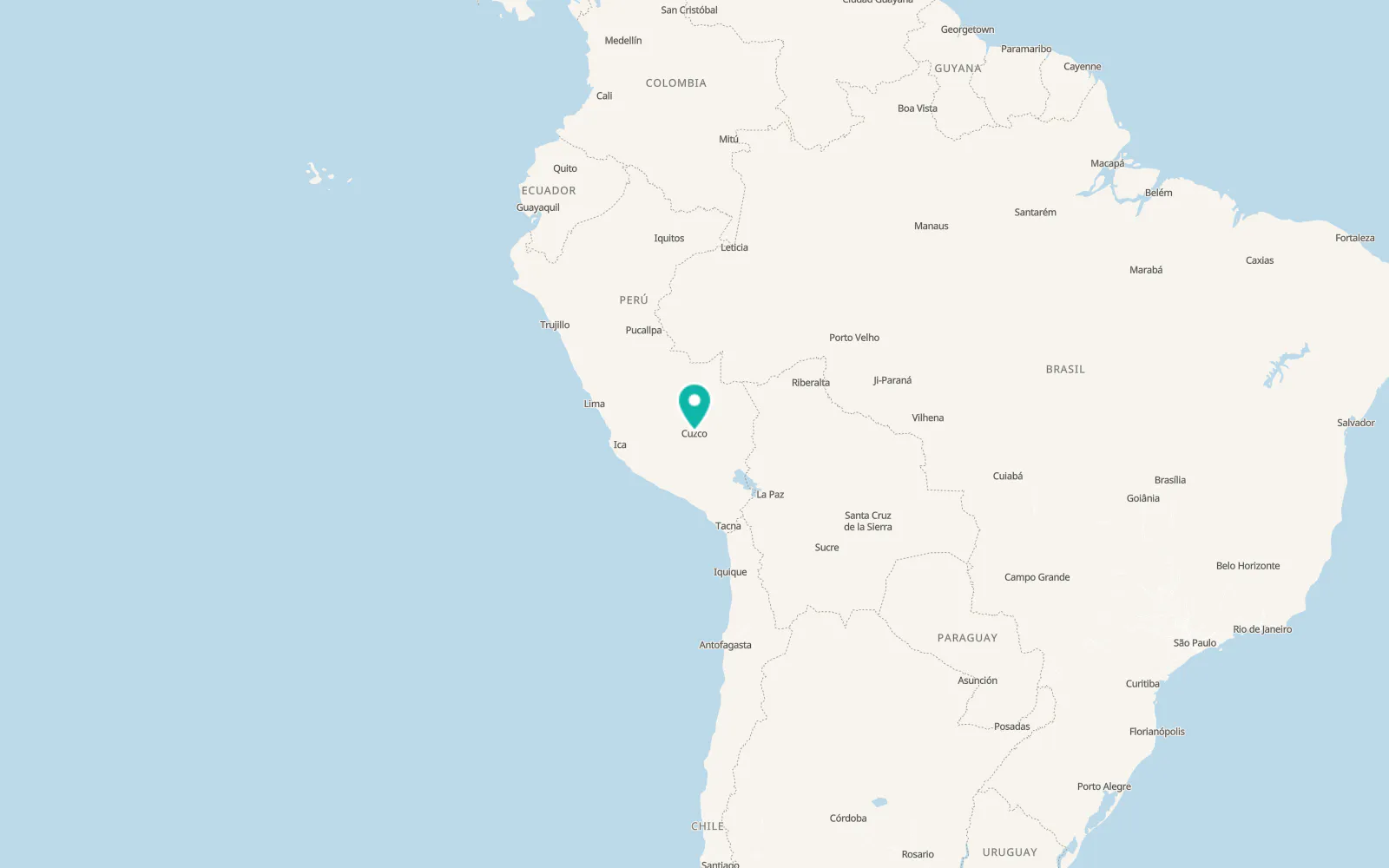 Map of Cusco