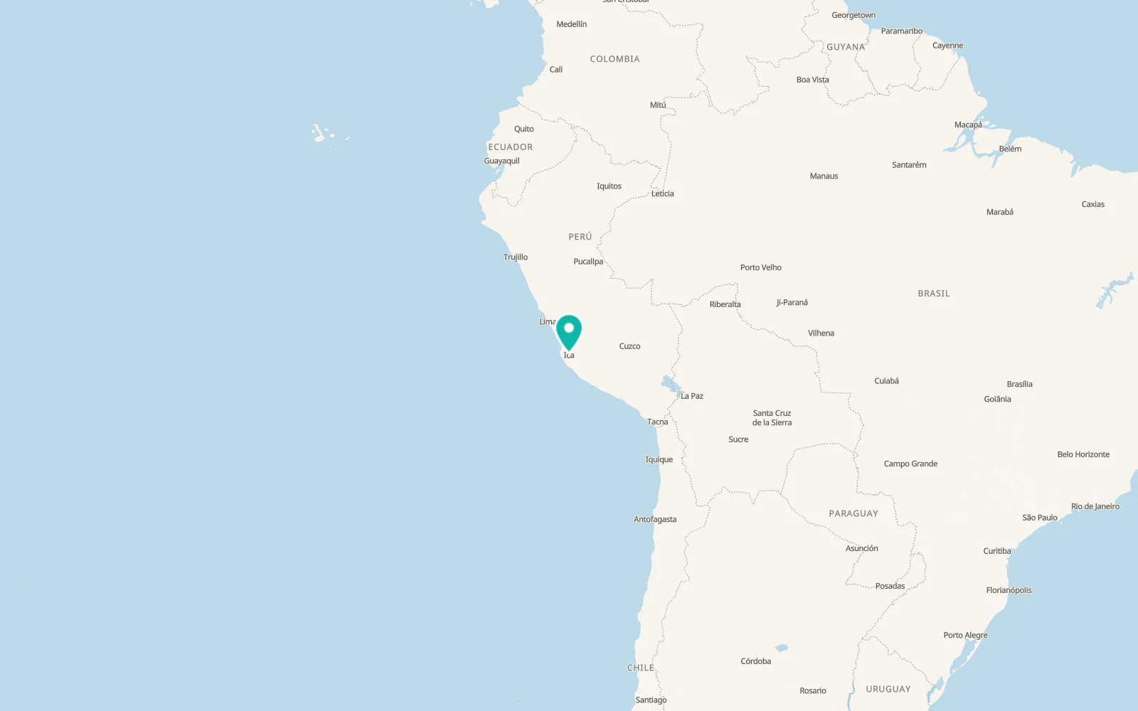Map of Ica
