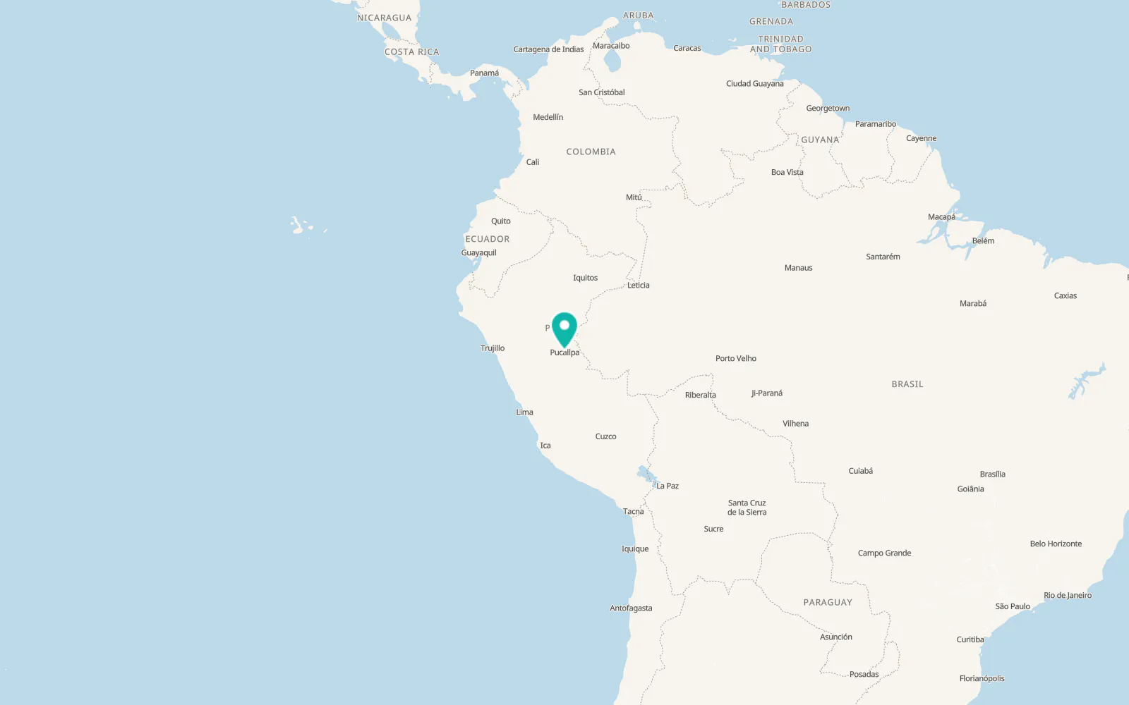 Map of Pucallpa