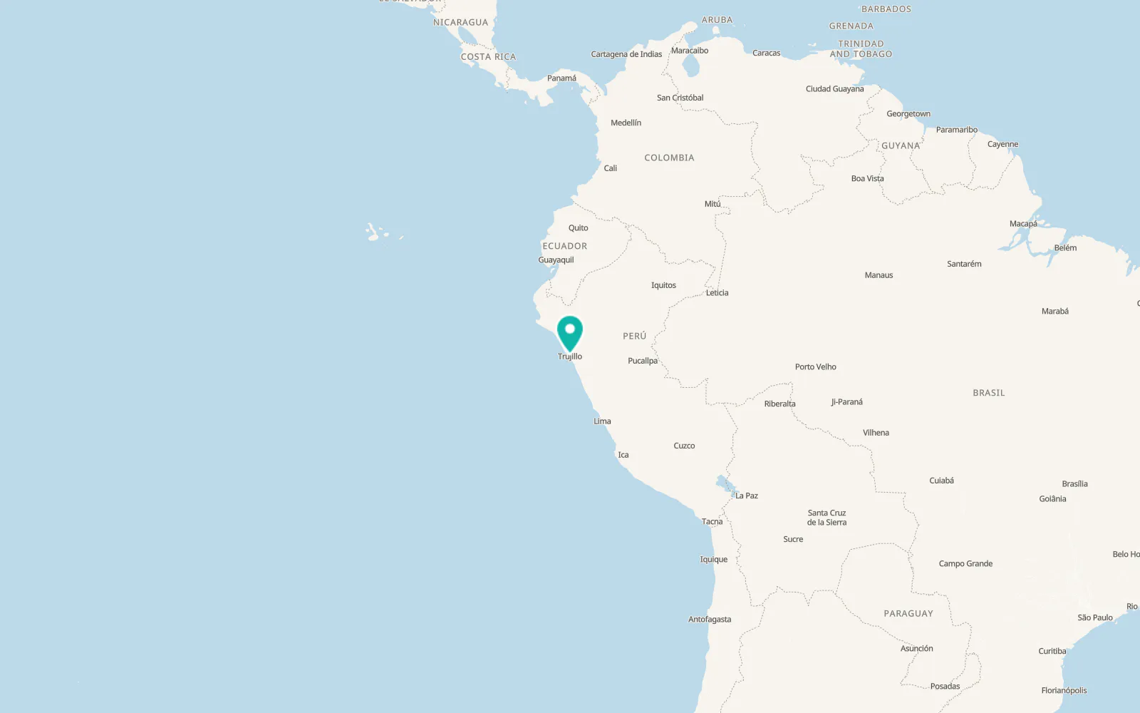 Map of Trujillo