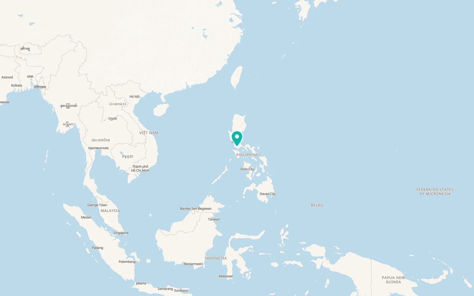 Map of Batangas