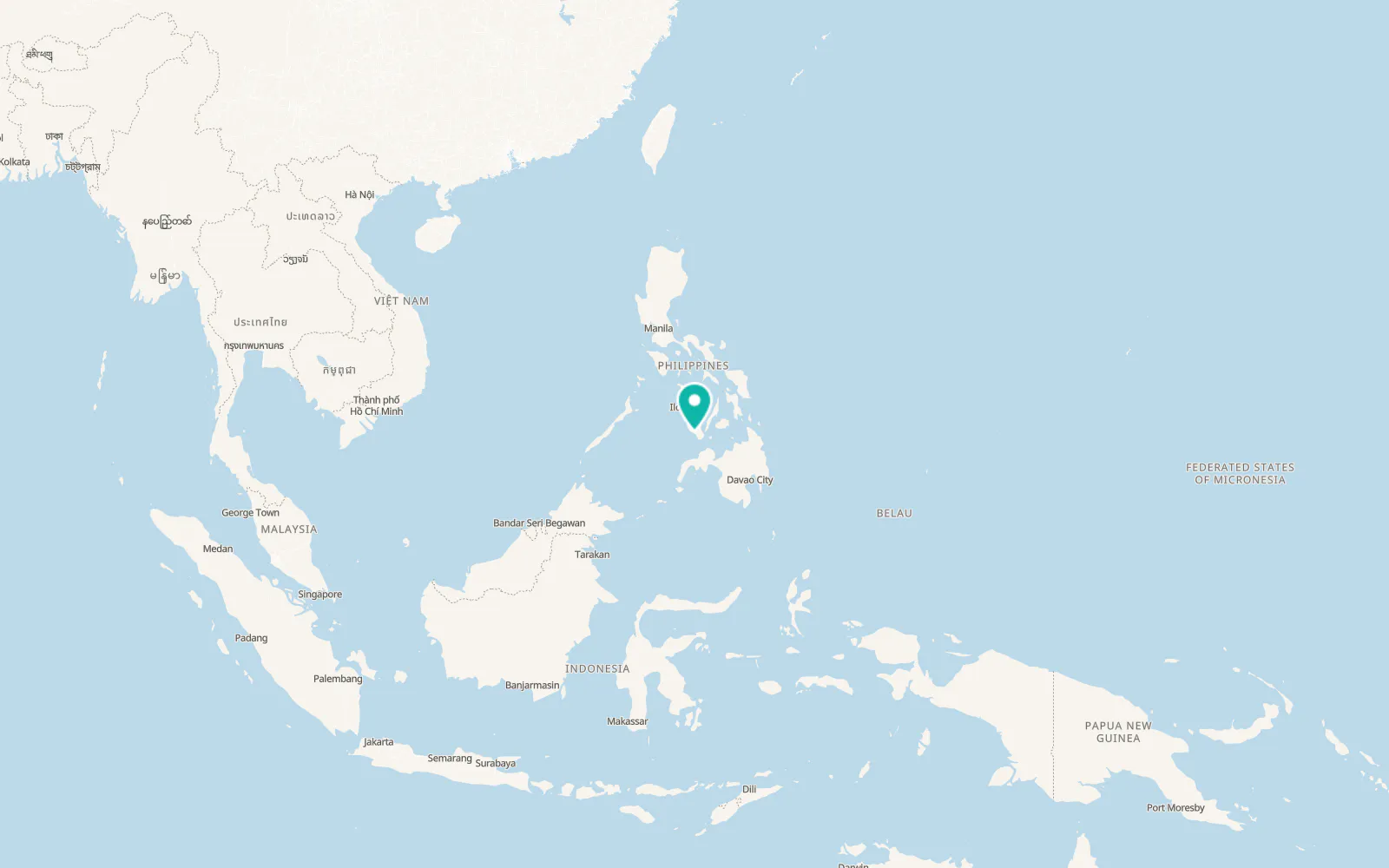 Map of Bayawan