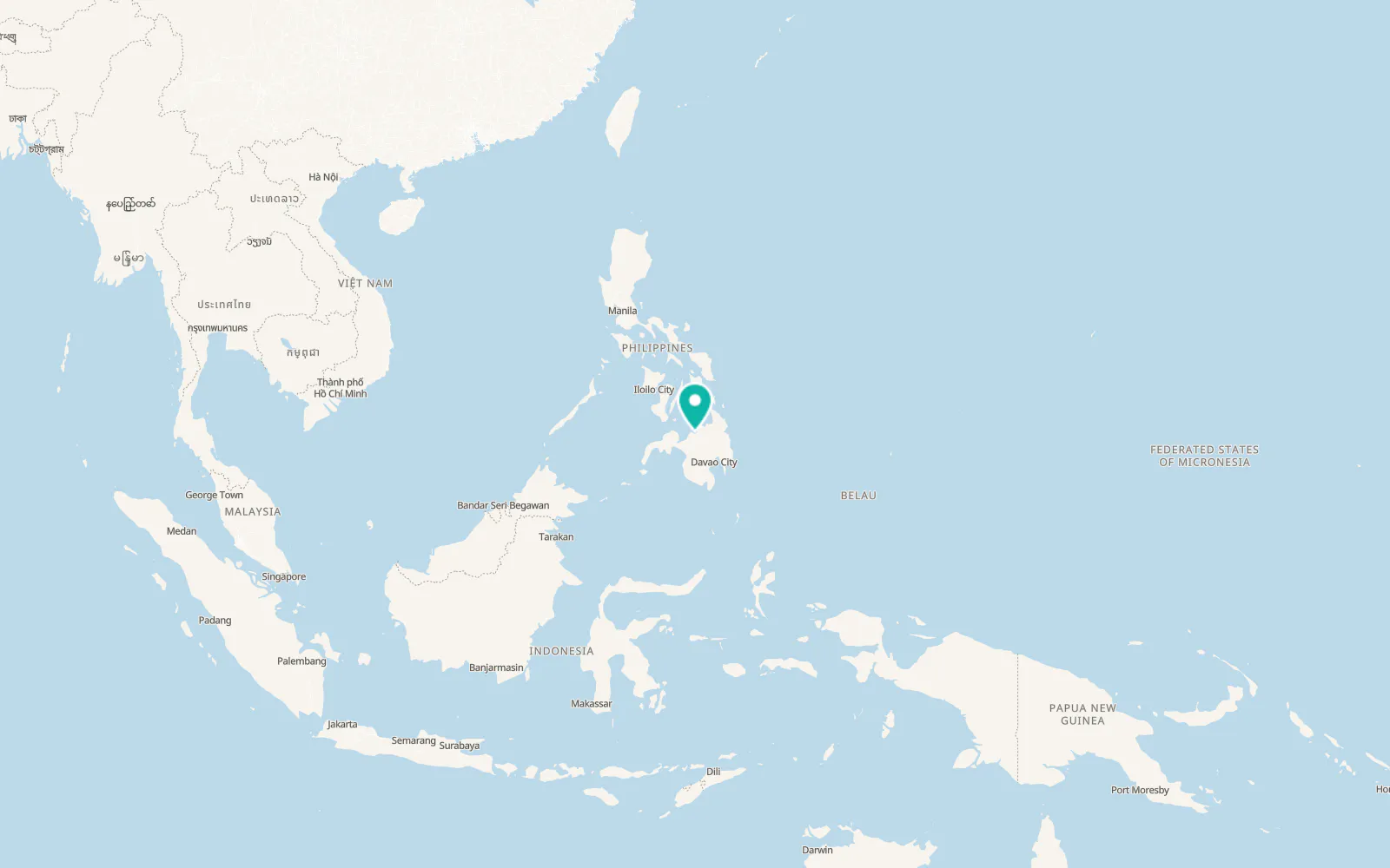 Map of Cagayan de Oro