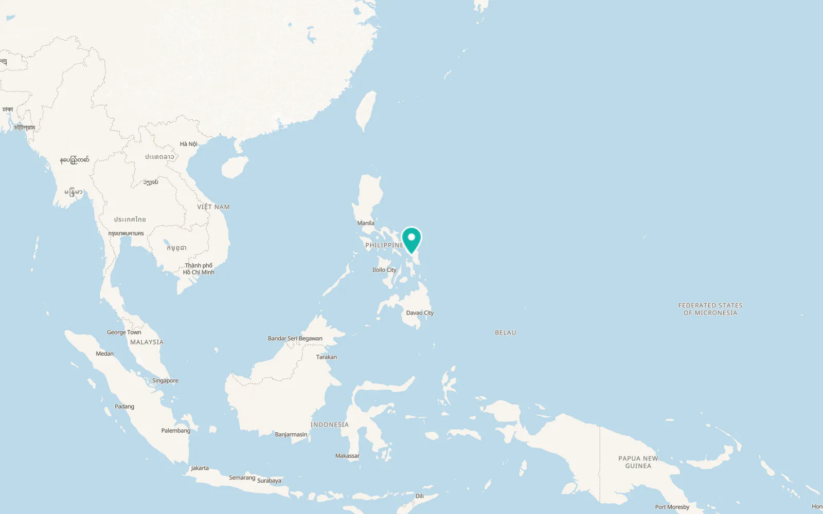 Map of Catbalogan