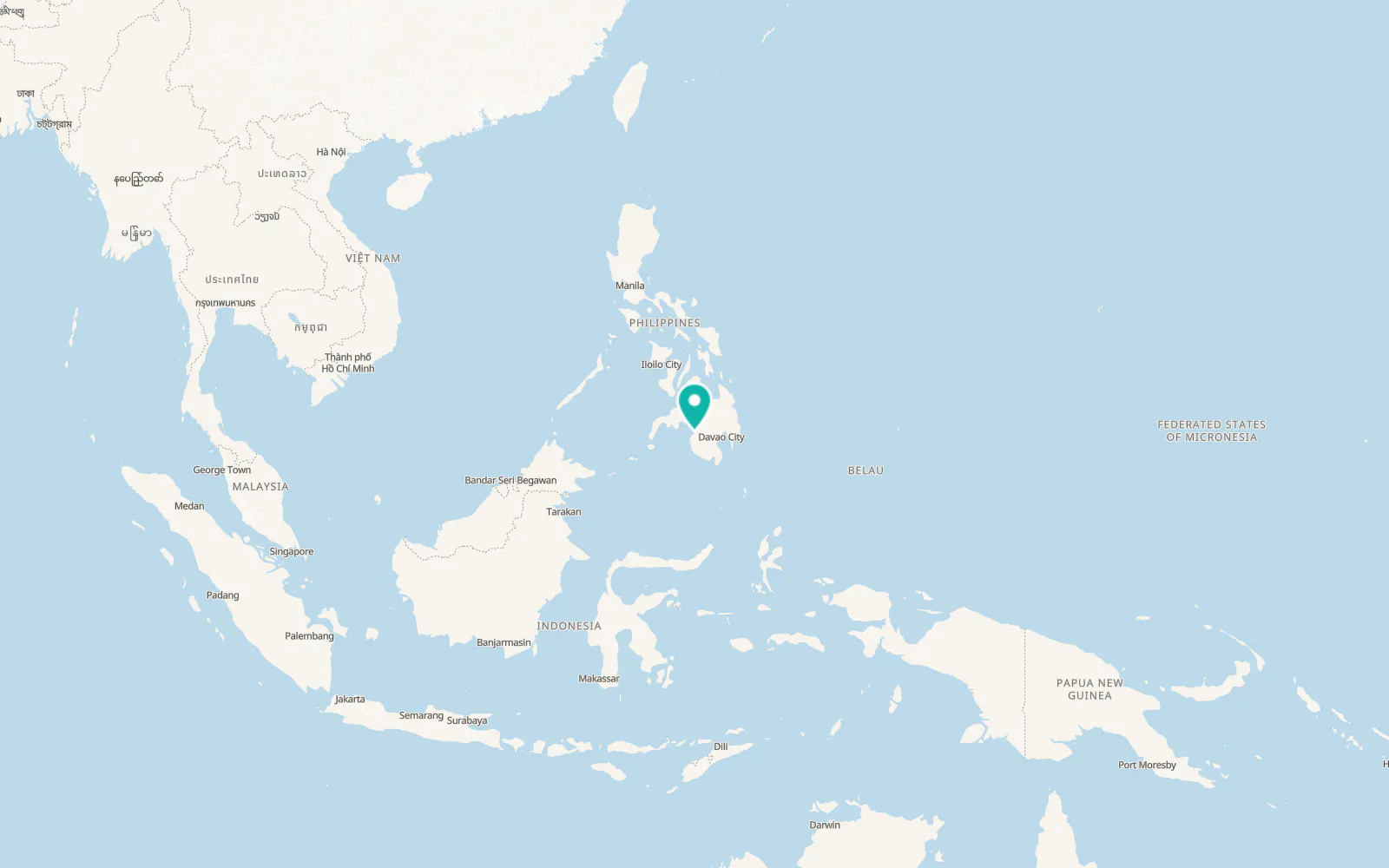 Map of Cotabato