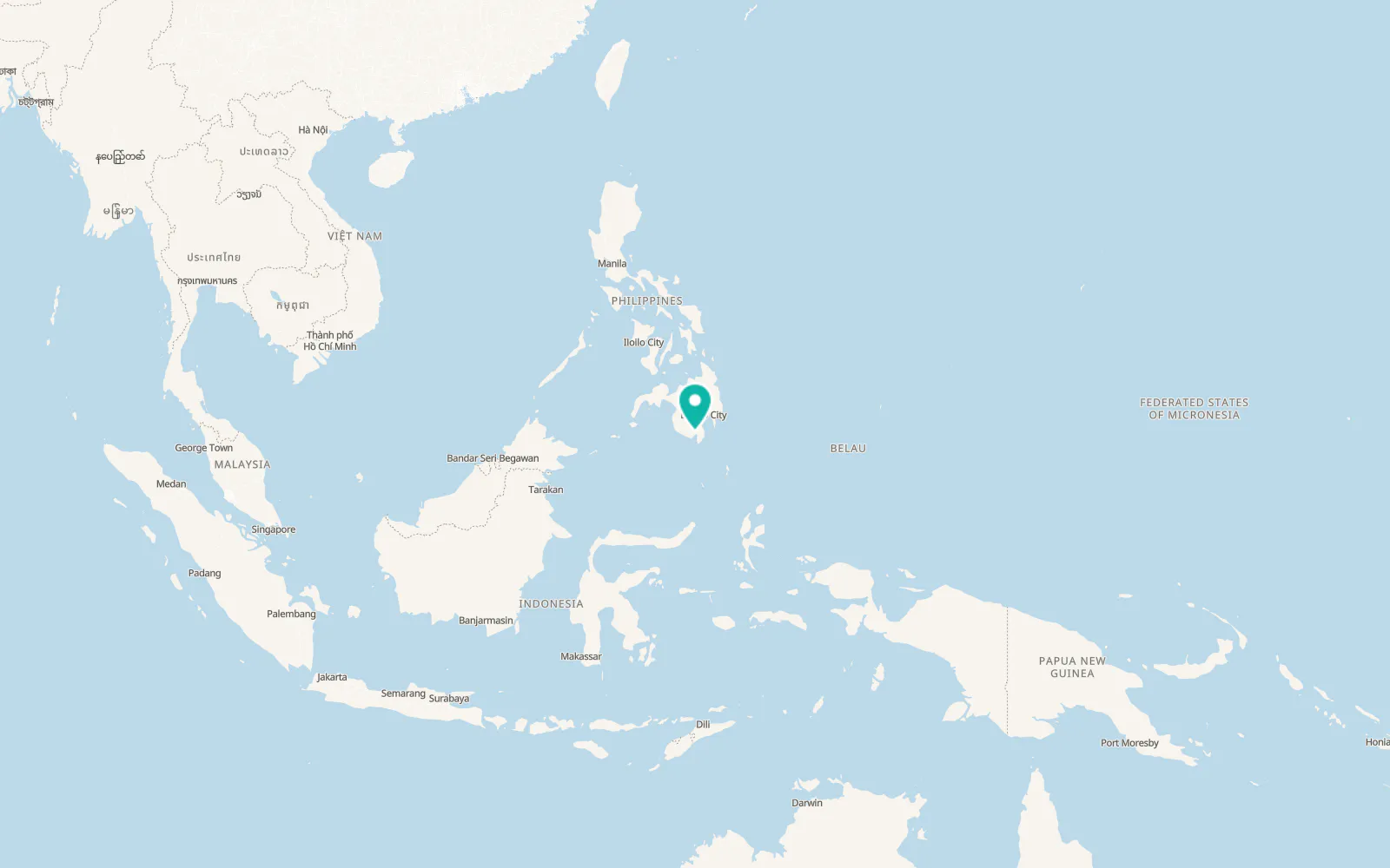 Map of General Santos
