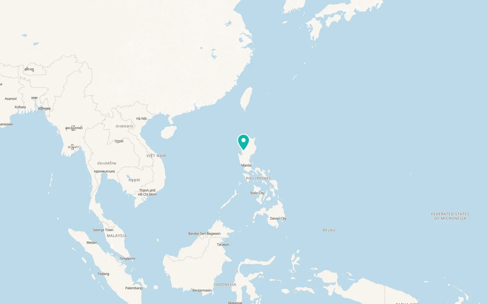 Map of La Trinidad