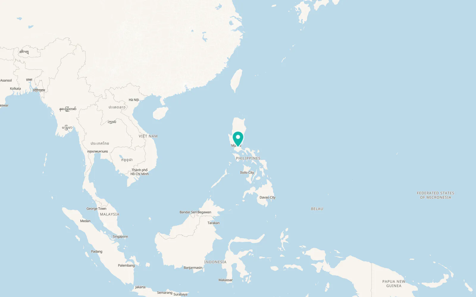 Map of Los Baños