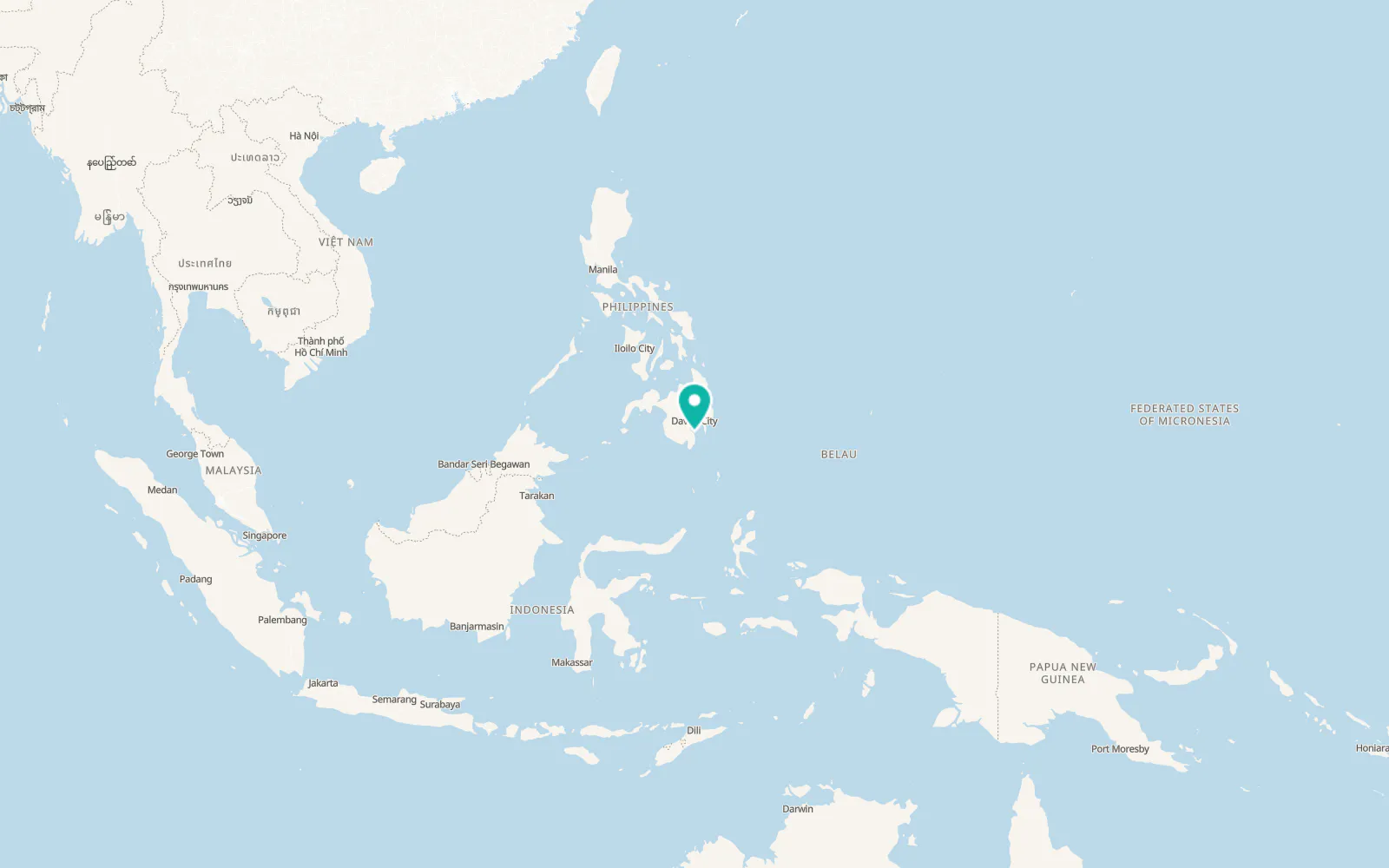 Map of Malita