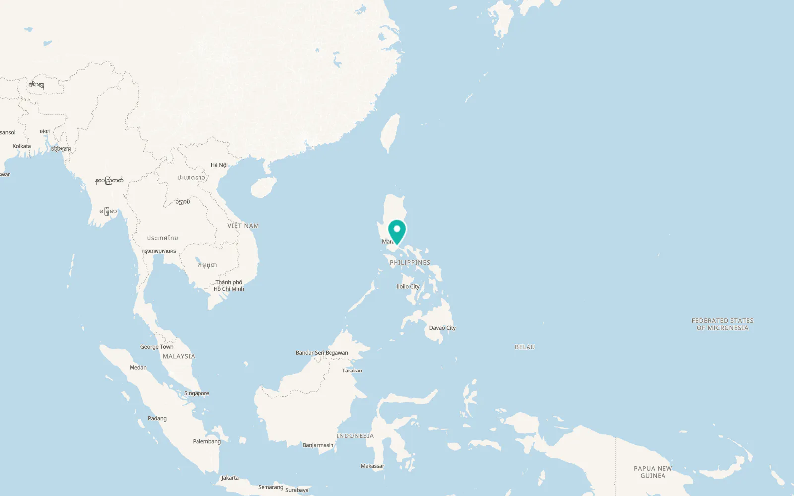 Map of Tayabas