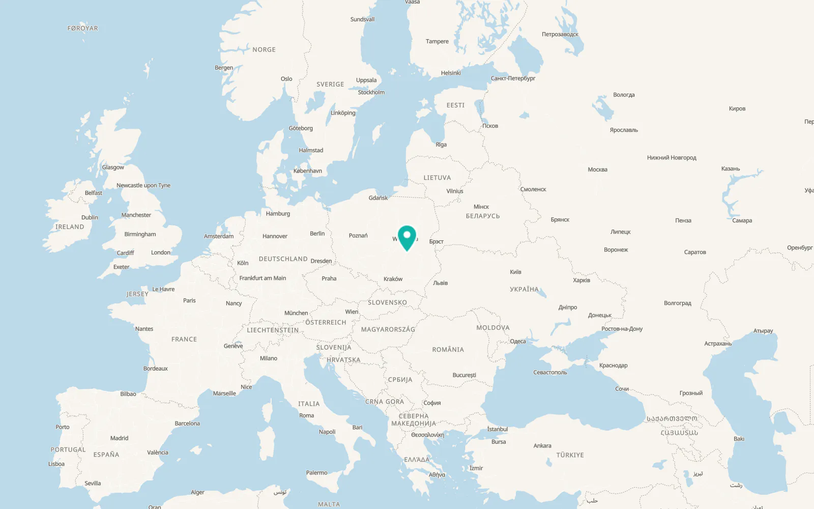 Map of Radom