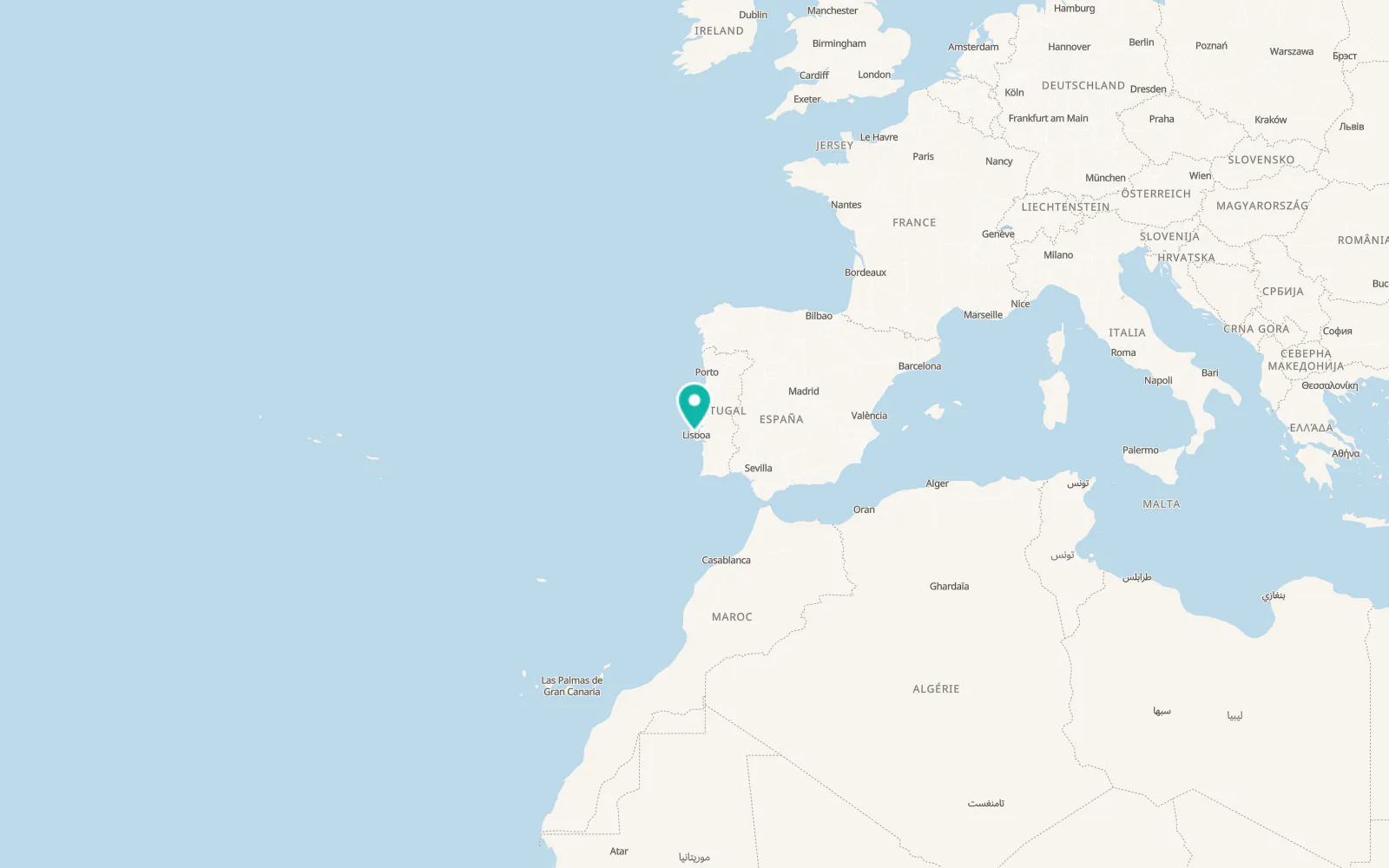 Map of Amadora