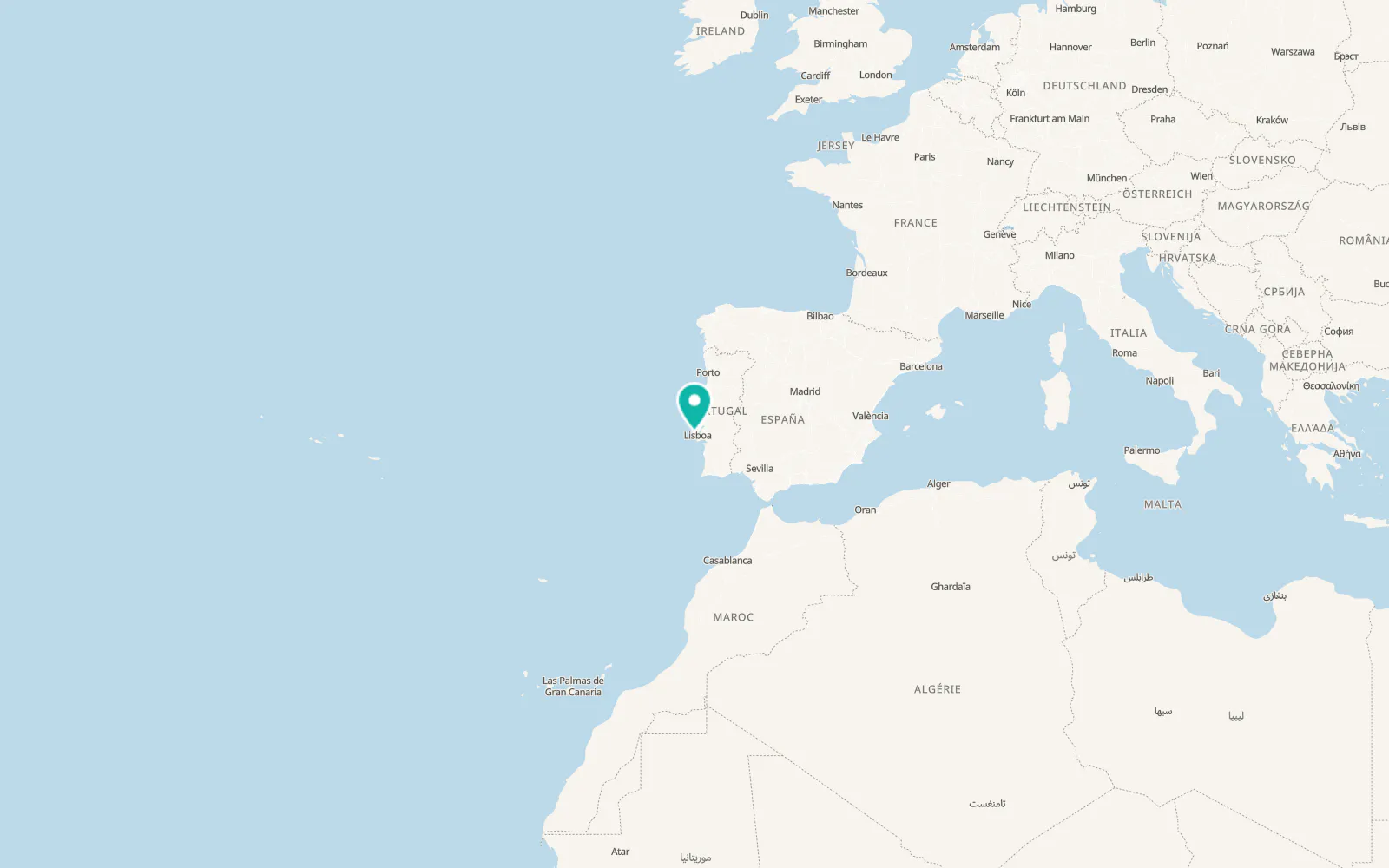 Map of Cacém