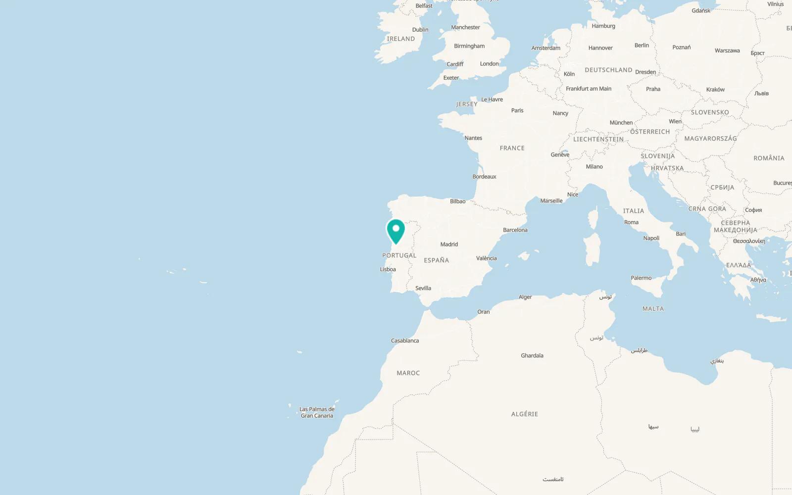 Map of Coimbra