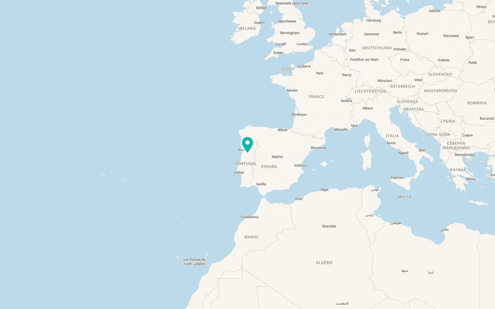 Map of Viseu
